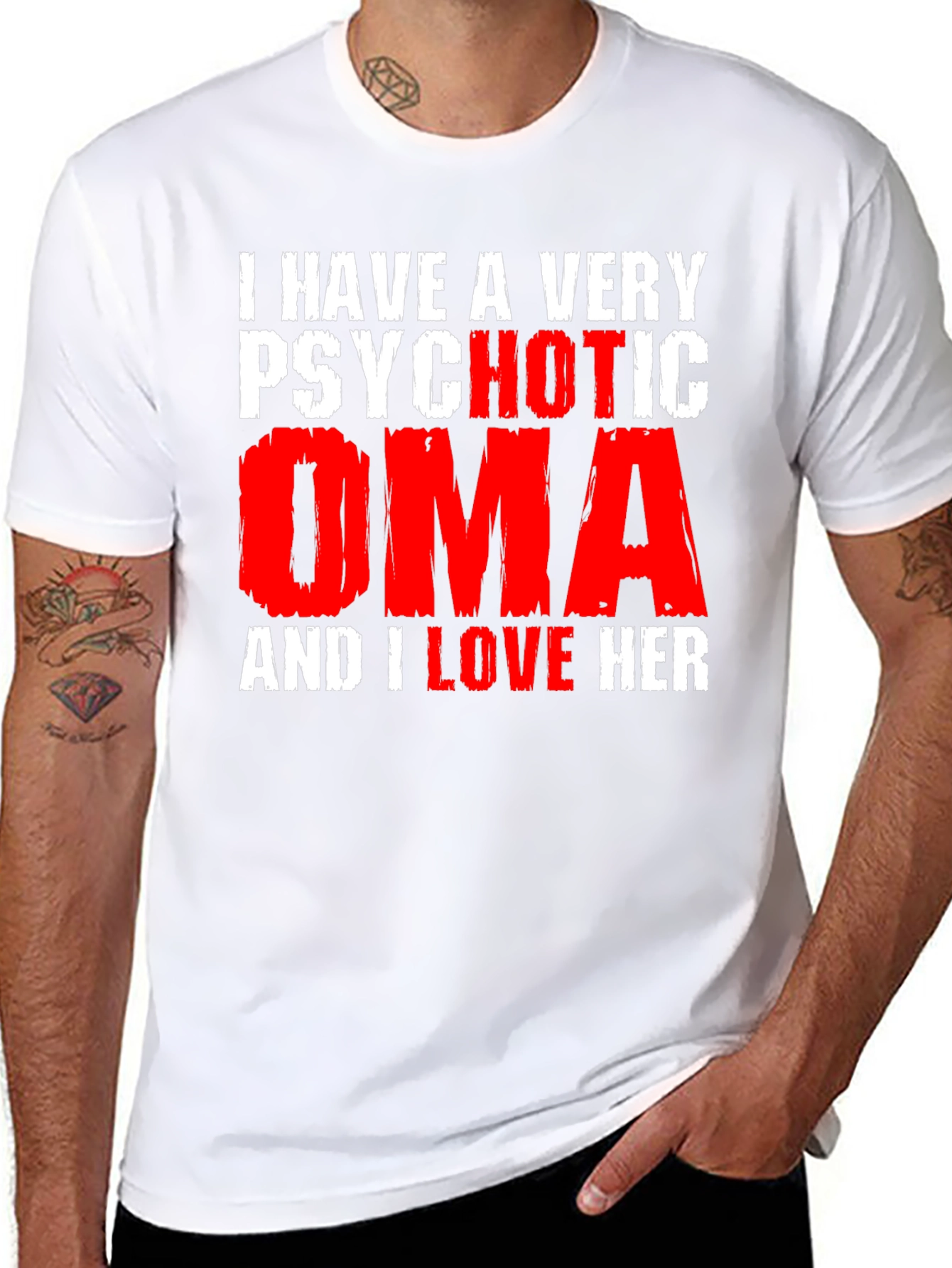 Psychotic Oma Novelty Graphic T-Shirt