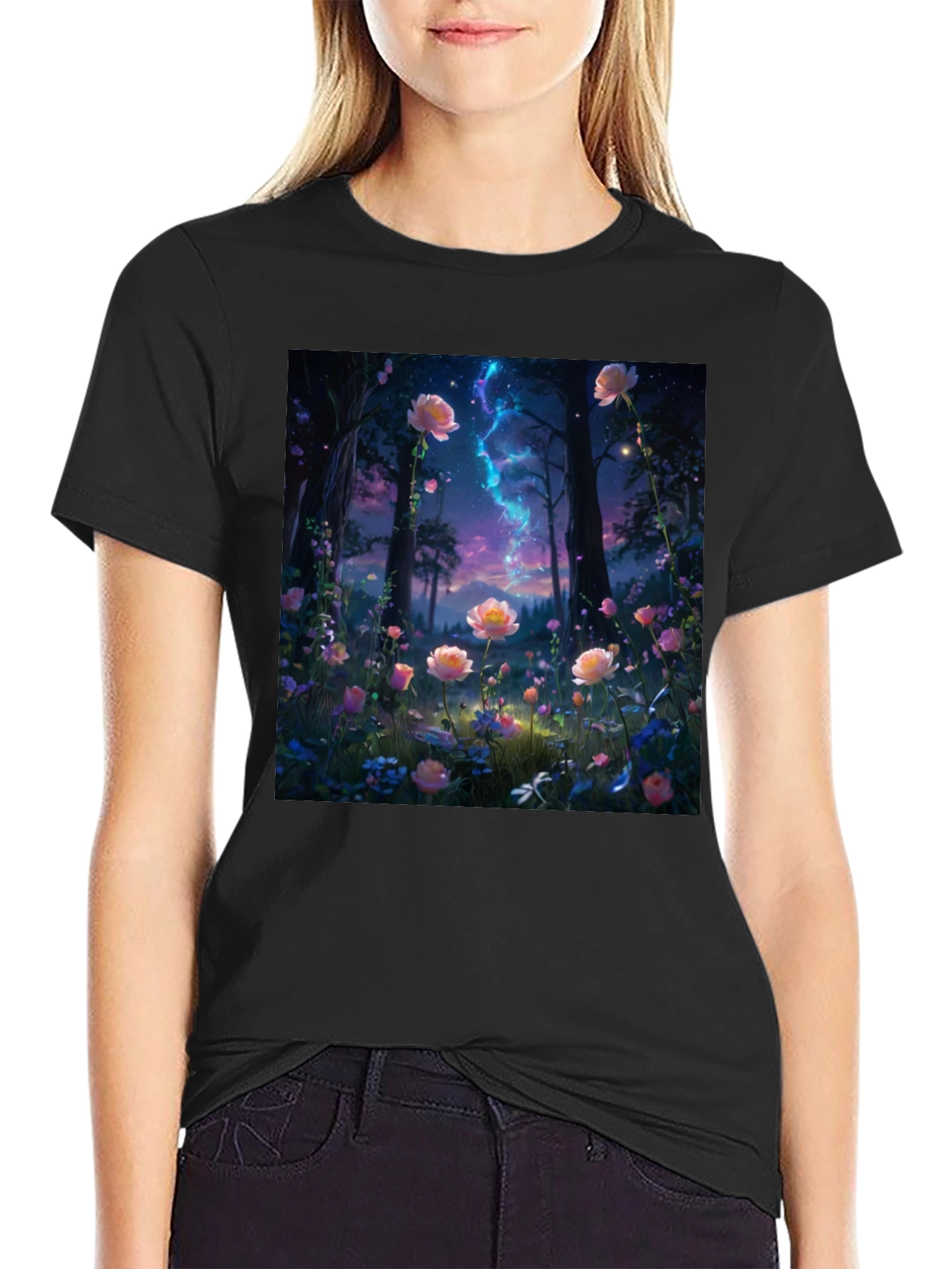 Enchanted Floral Forest Graphic Tee