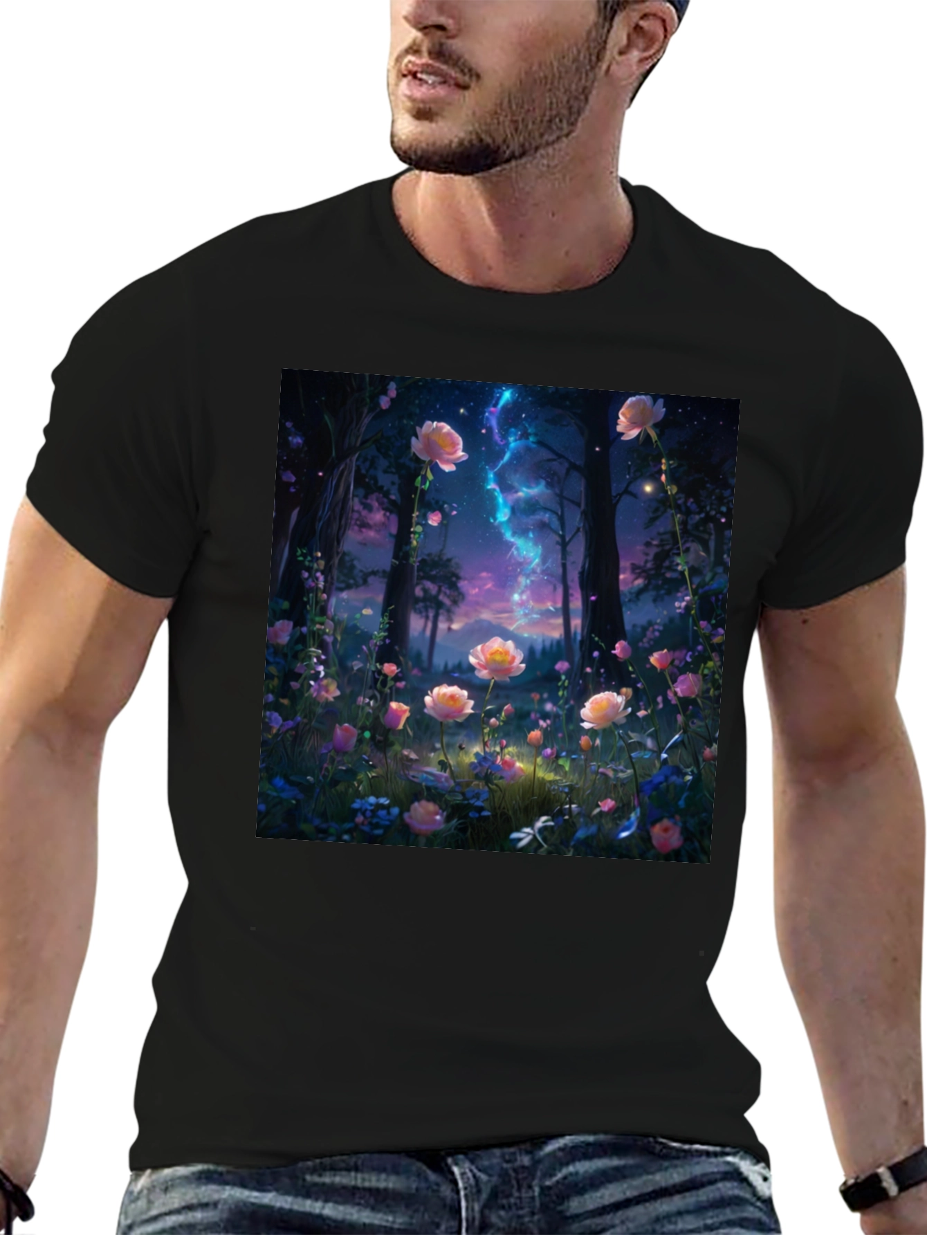 Enchanted Floral Forest Graphic Tee