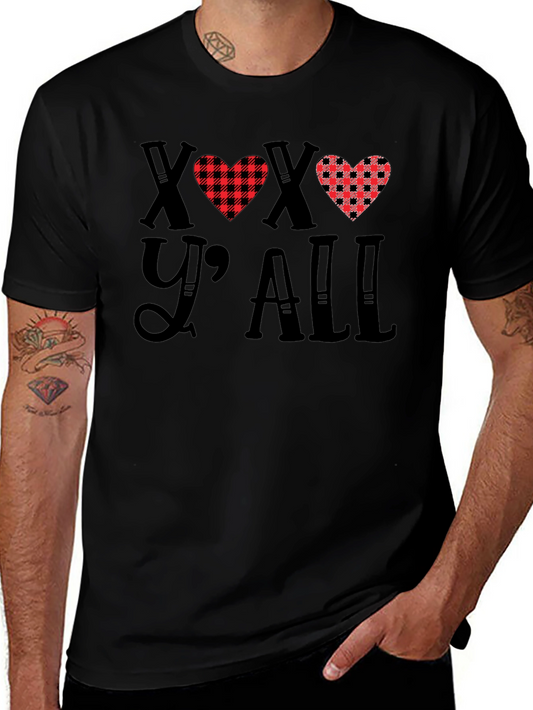 XOXO Yall Buffalo Plaid Heart T-Shirt