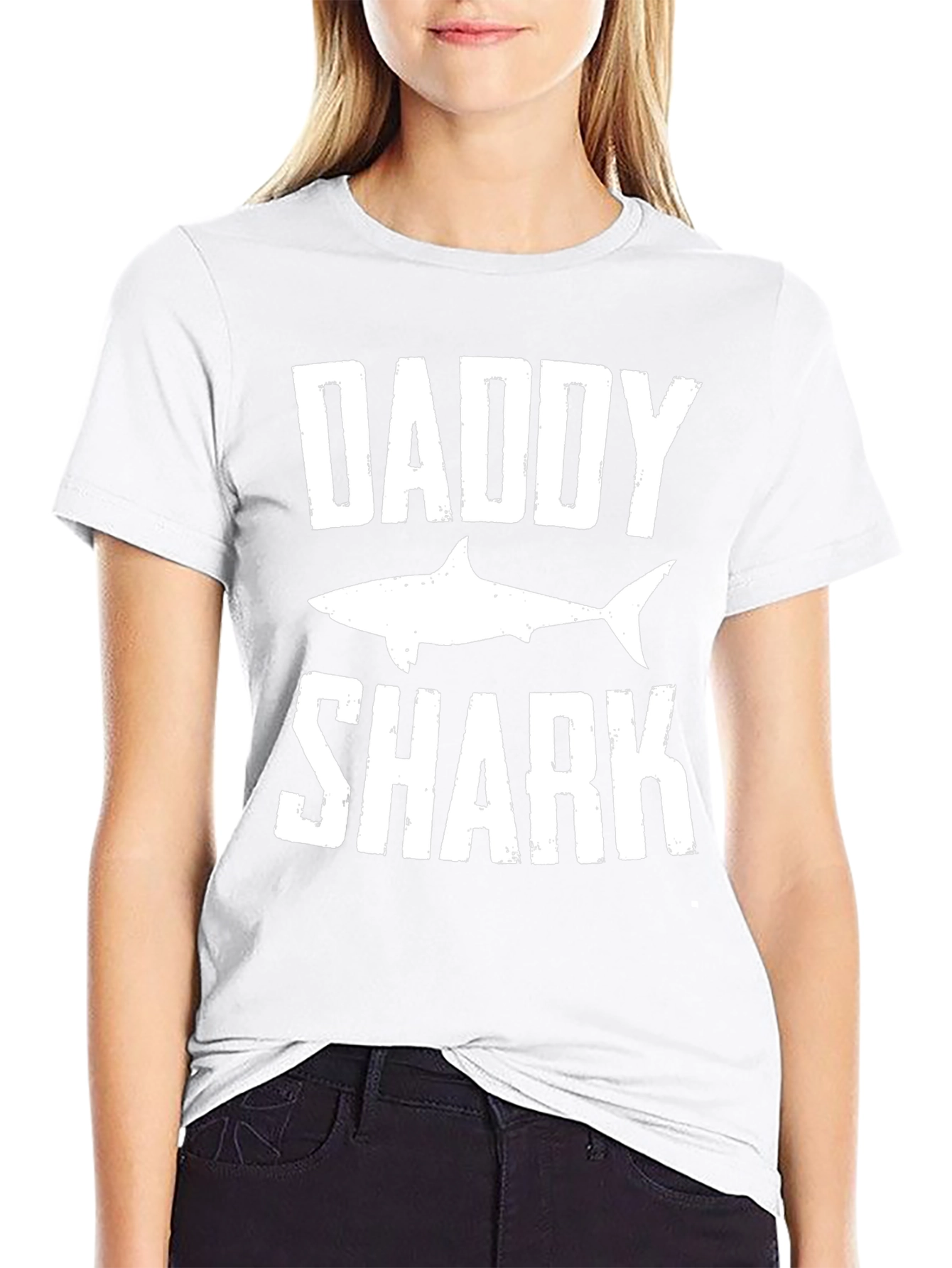 Daddy Shark Graphic Tee - Black