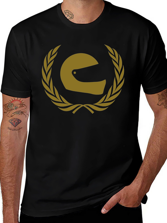 Racing Helmet Laurel Wreath Graphic T-Shirt