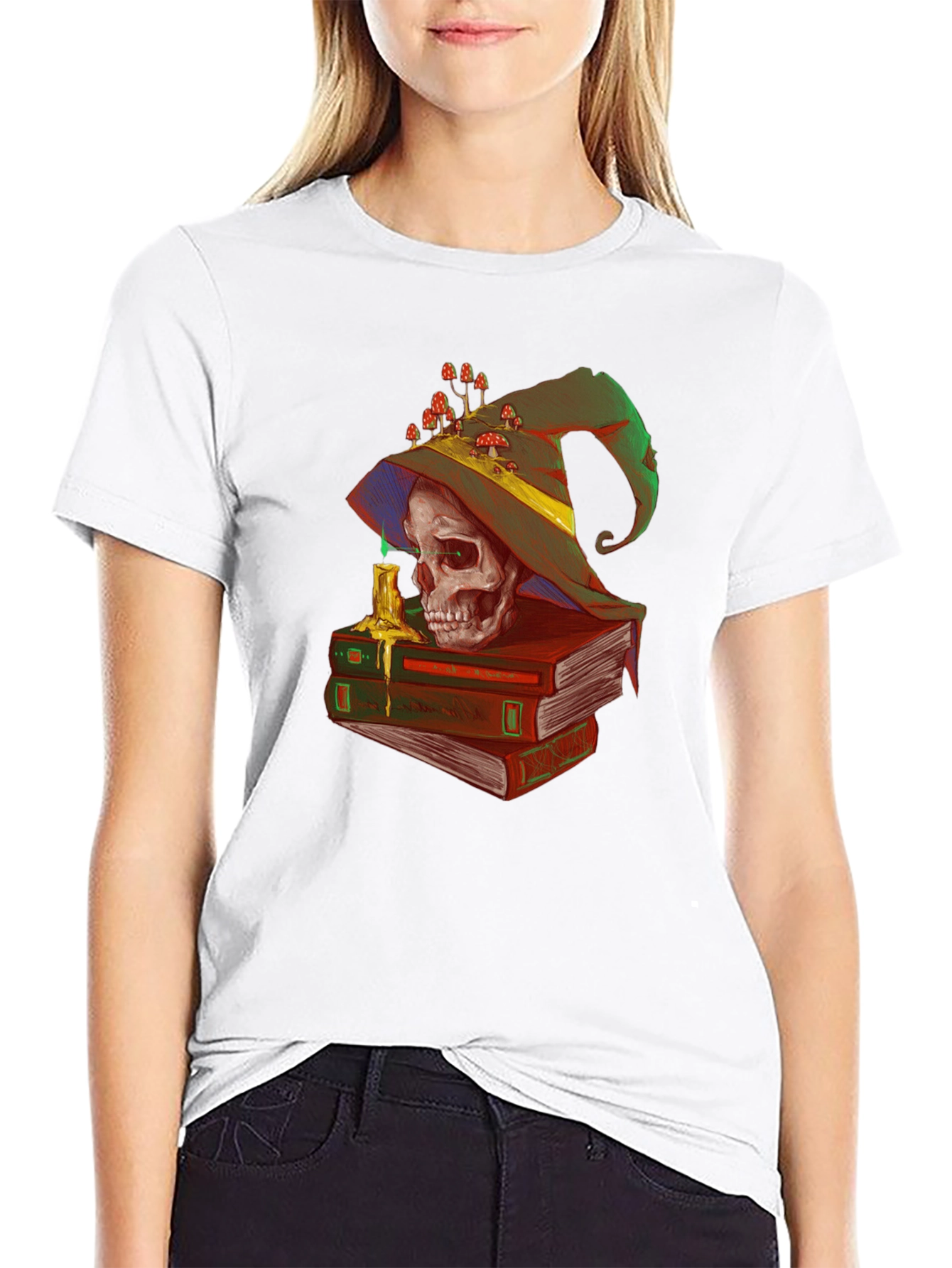Grimoire Skull T-Shirt