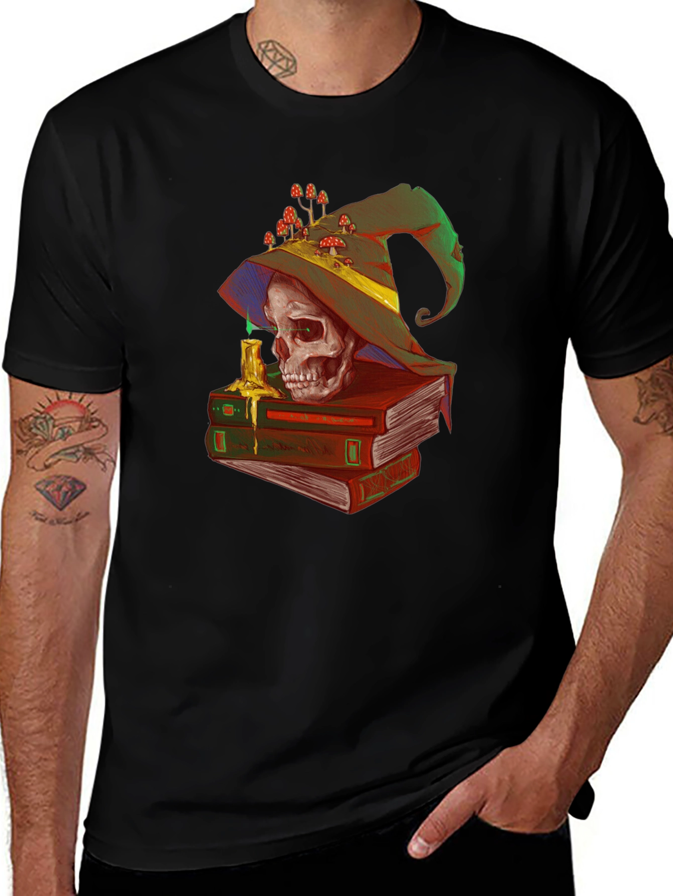 Grimoire Skull T-Shirt