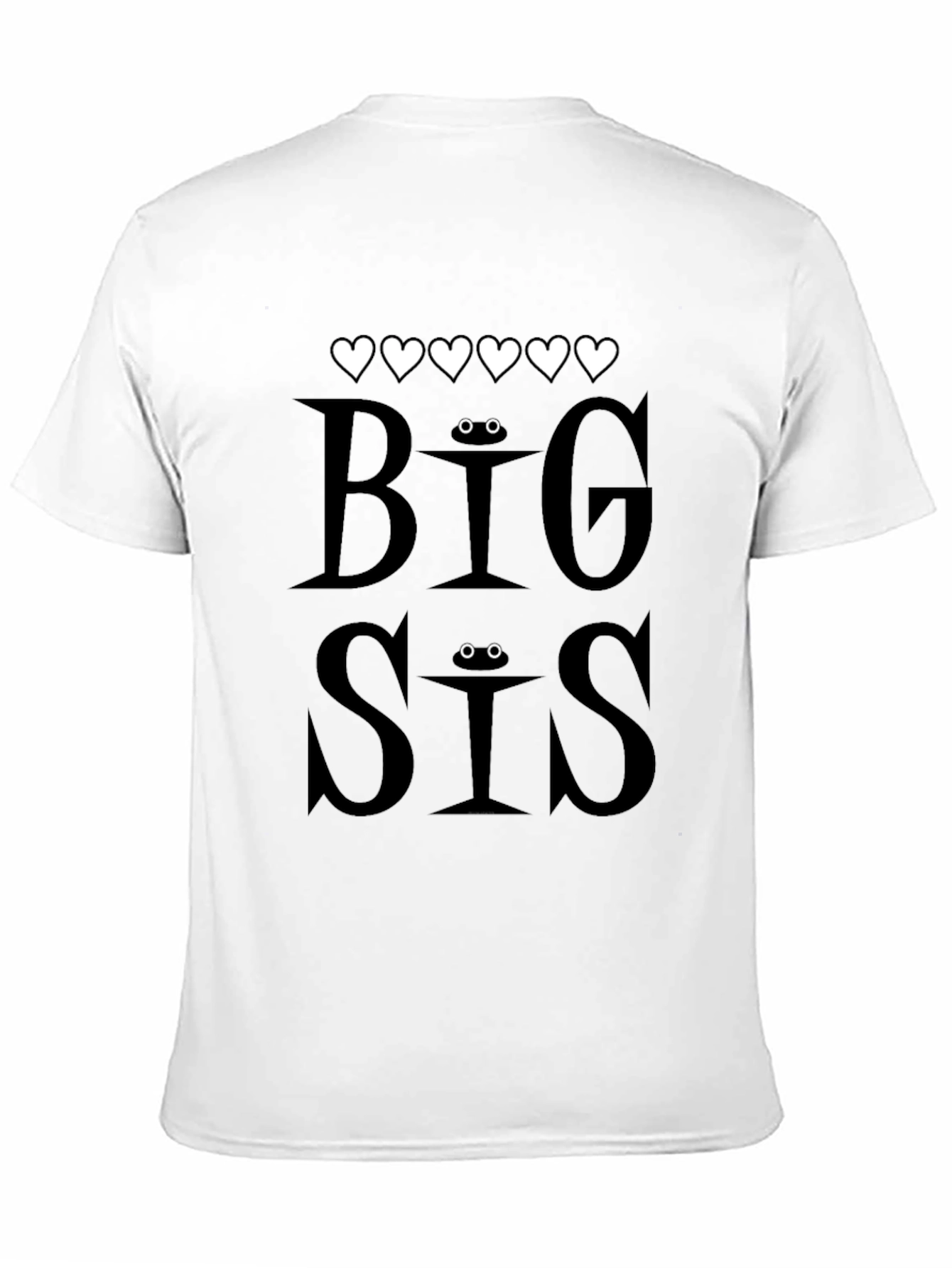 Big Sis Heart T-Shirt - Cute Sibling Tee