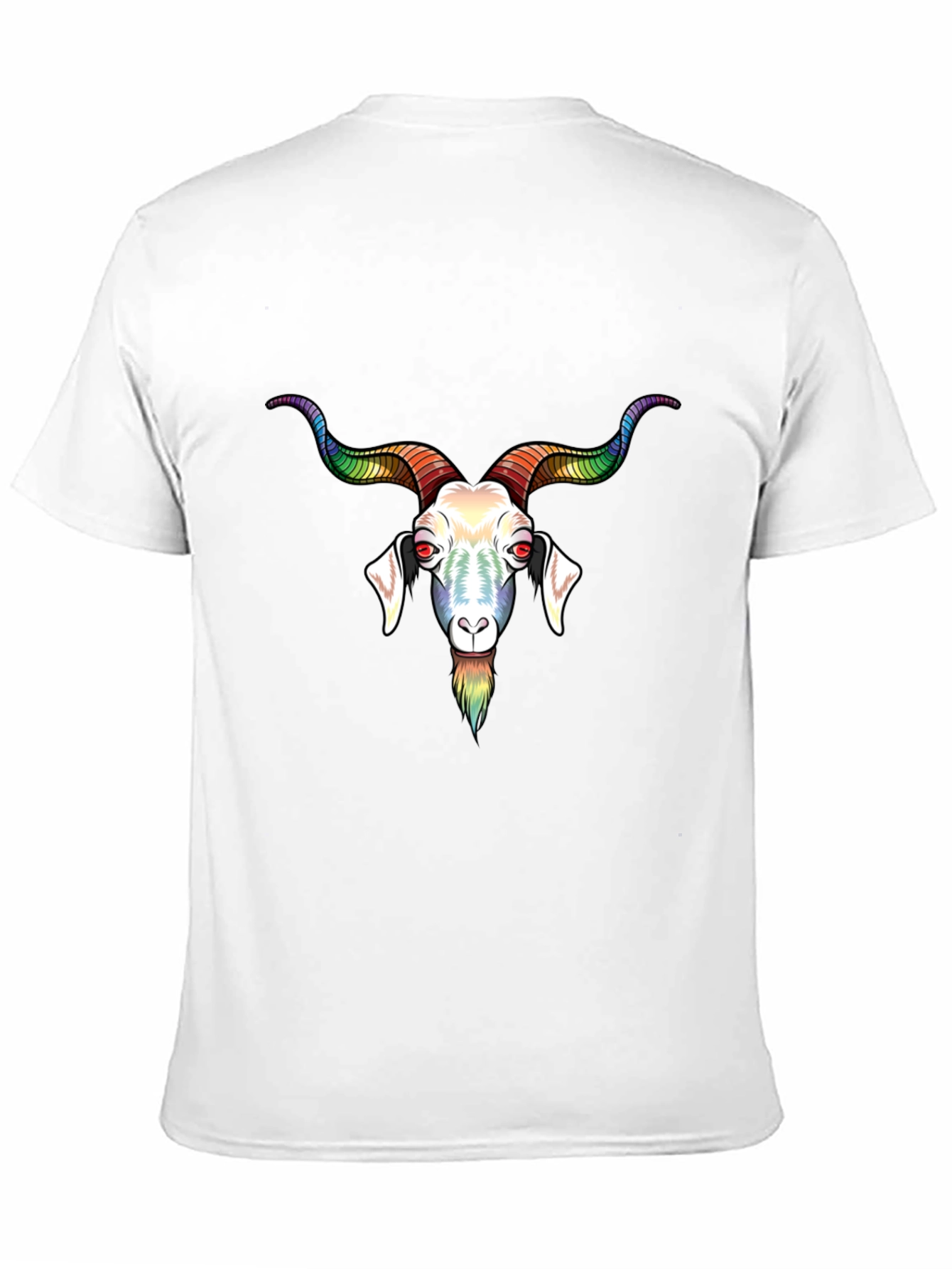 Rainbow Goat Graphic T-Shirt - Black