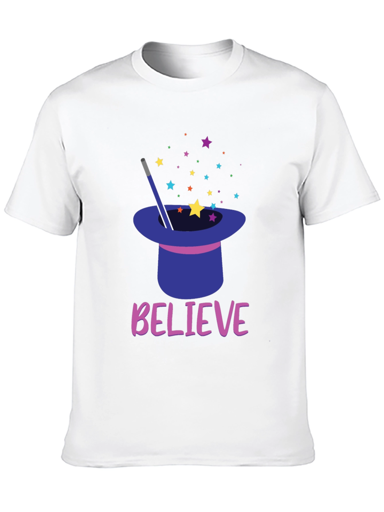 Believe Magic Hat Star T-Shirt