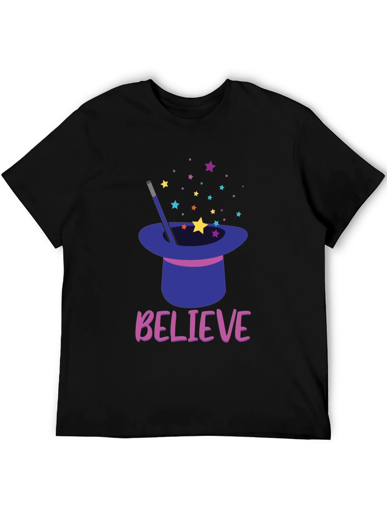 Believe Magic Hat Star T-Shirt