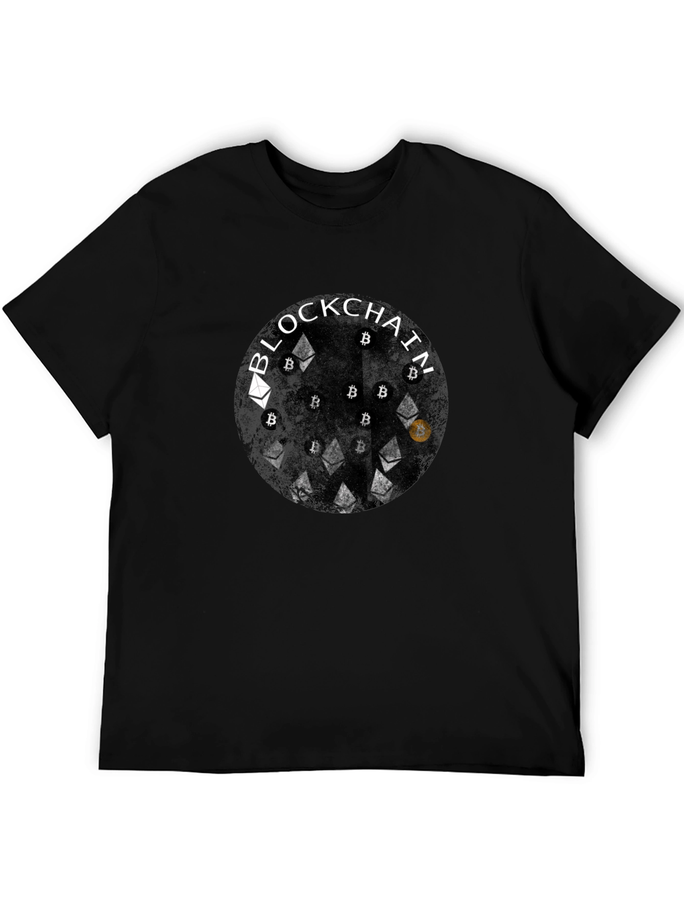 Blockchain Crypto T-Shirt - Bitcoin Ethereum Graphic Tee