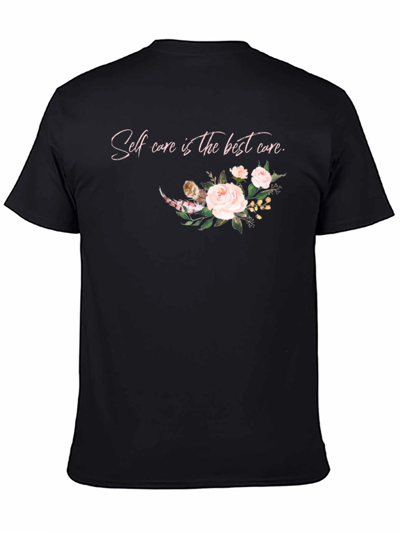 Self Care Floral Graphic T-Shirt