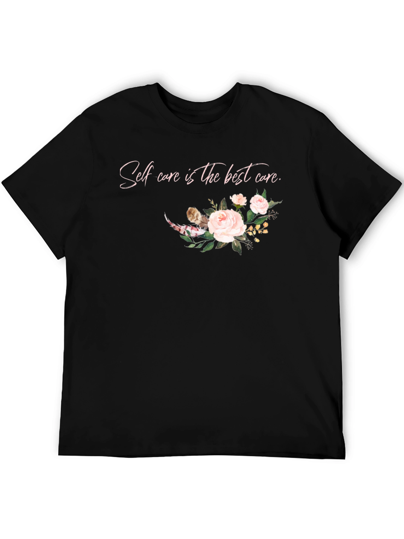 Self Care Floral Graphic T-Shirt