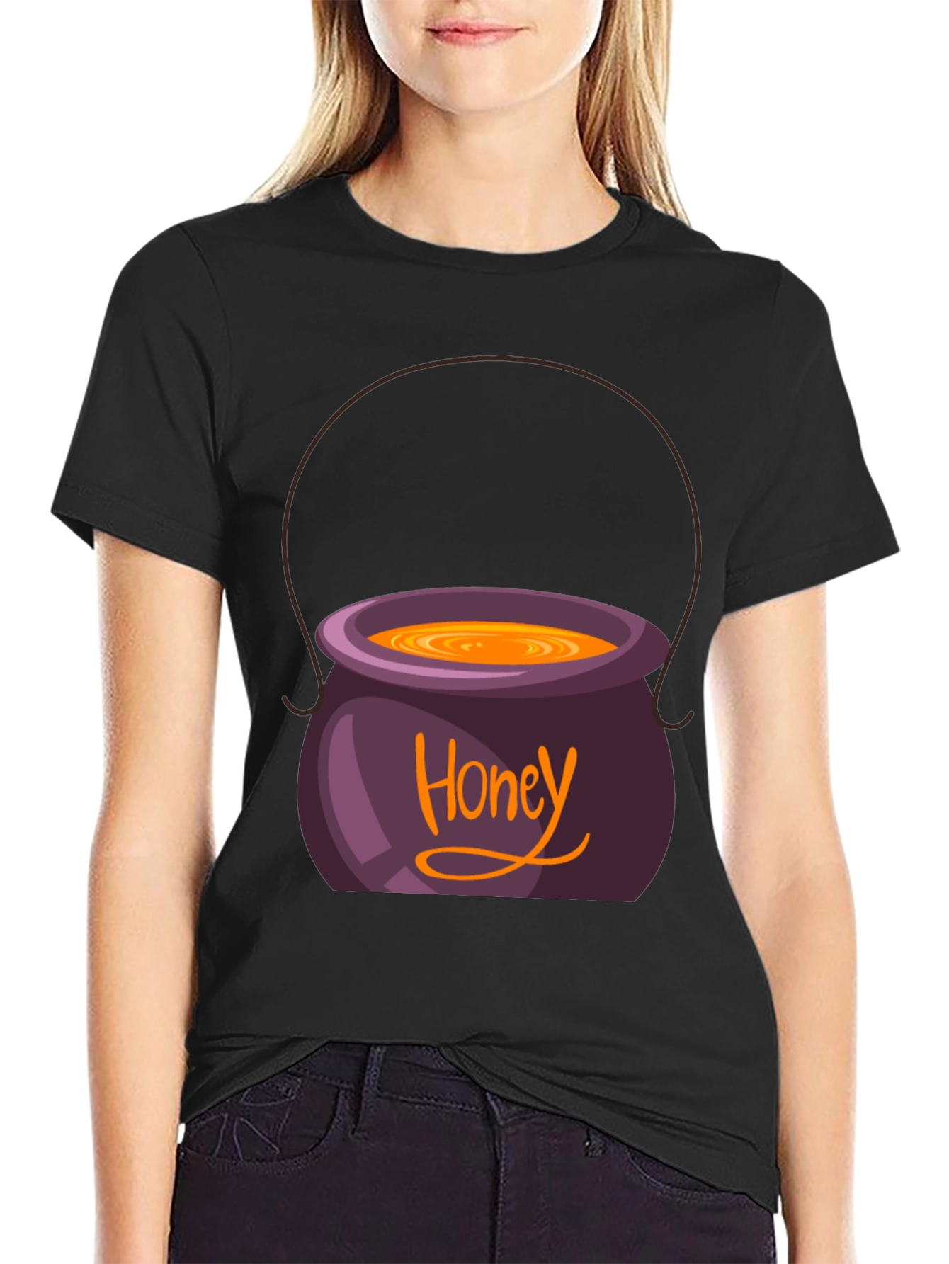Honey Pot Graphic Tee - Black