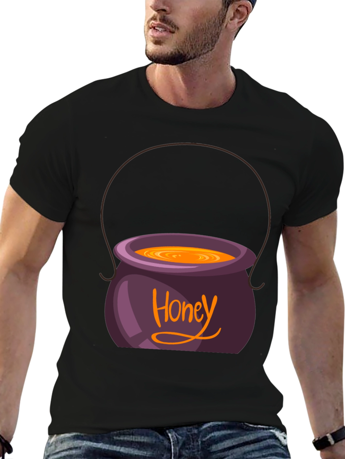 Honey Pot Graphic Tee - Black