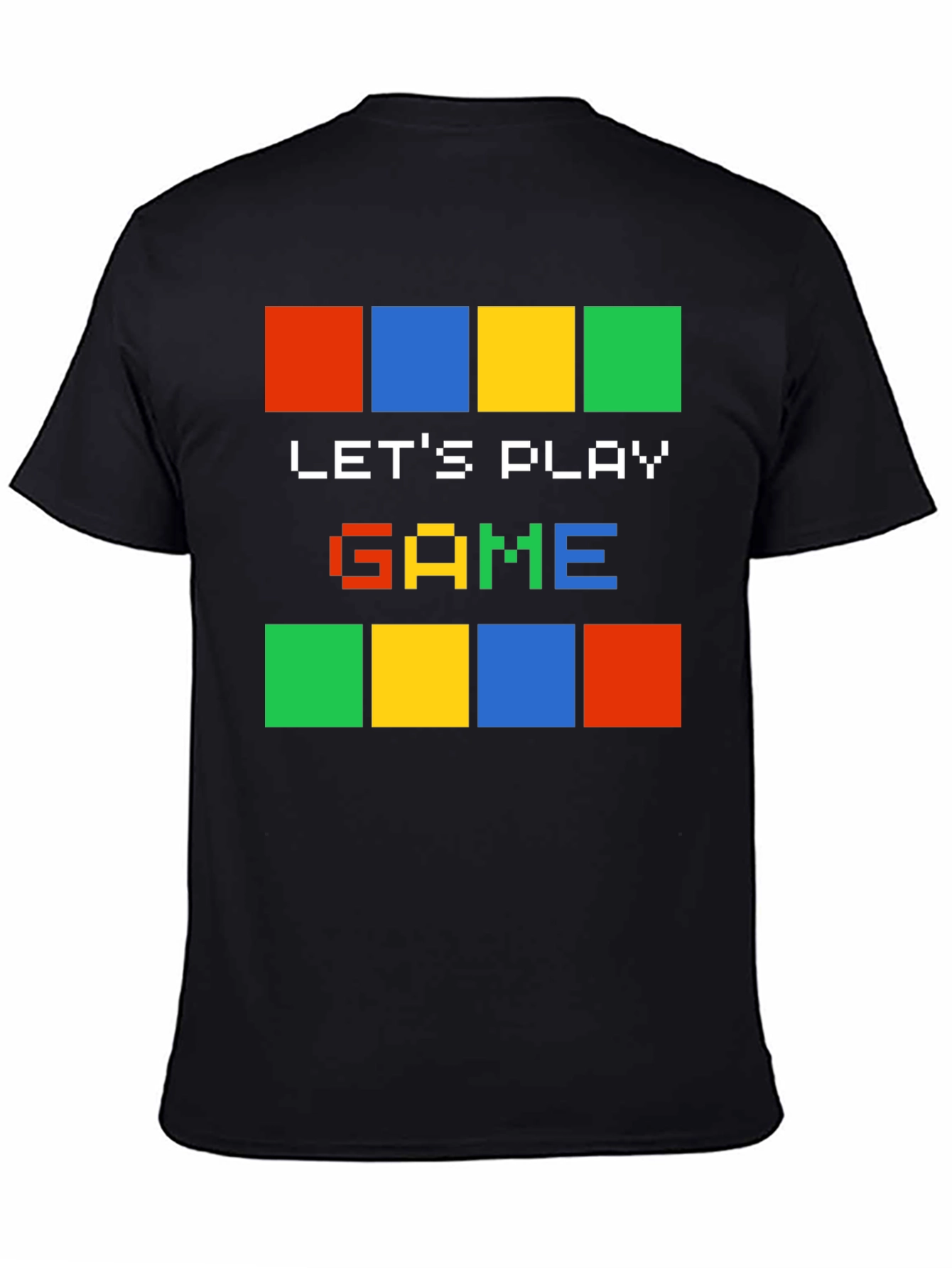 Lets Play Game Pixel Art Graphic T-Shirt