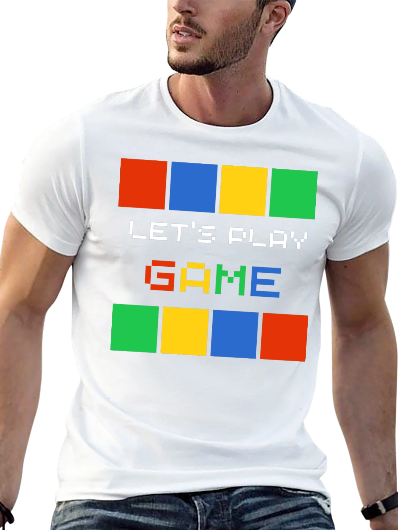 Lets Play Game Pixel Art Graphic T-Shirt