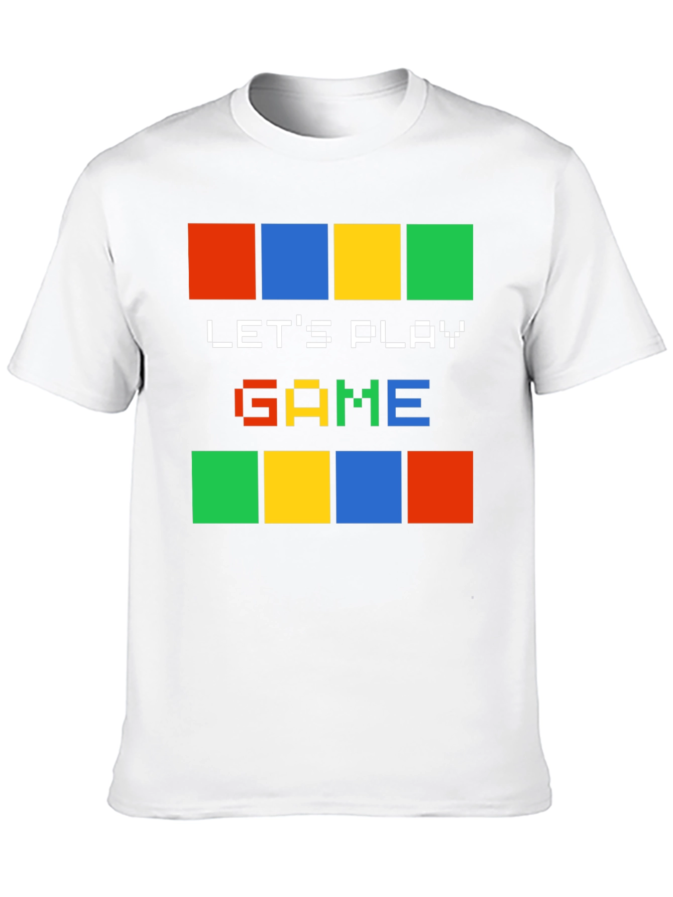 Lets Play Game Pixel Art Graphic T-Shirt