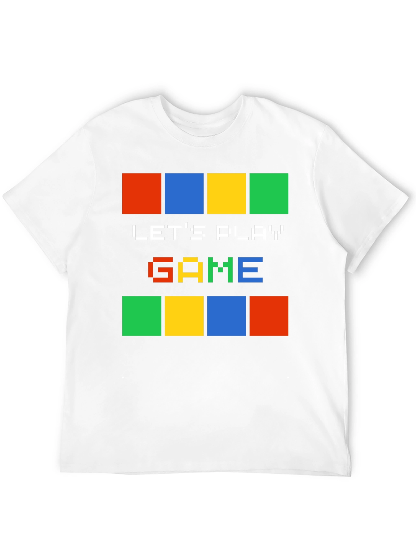 Lets Play Game Pixel Art Graphic T-Shirt