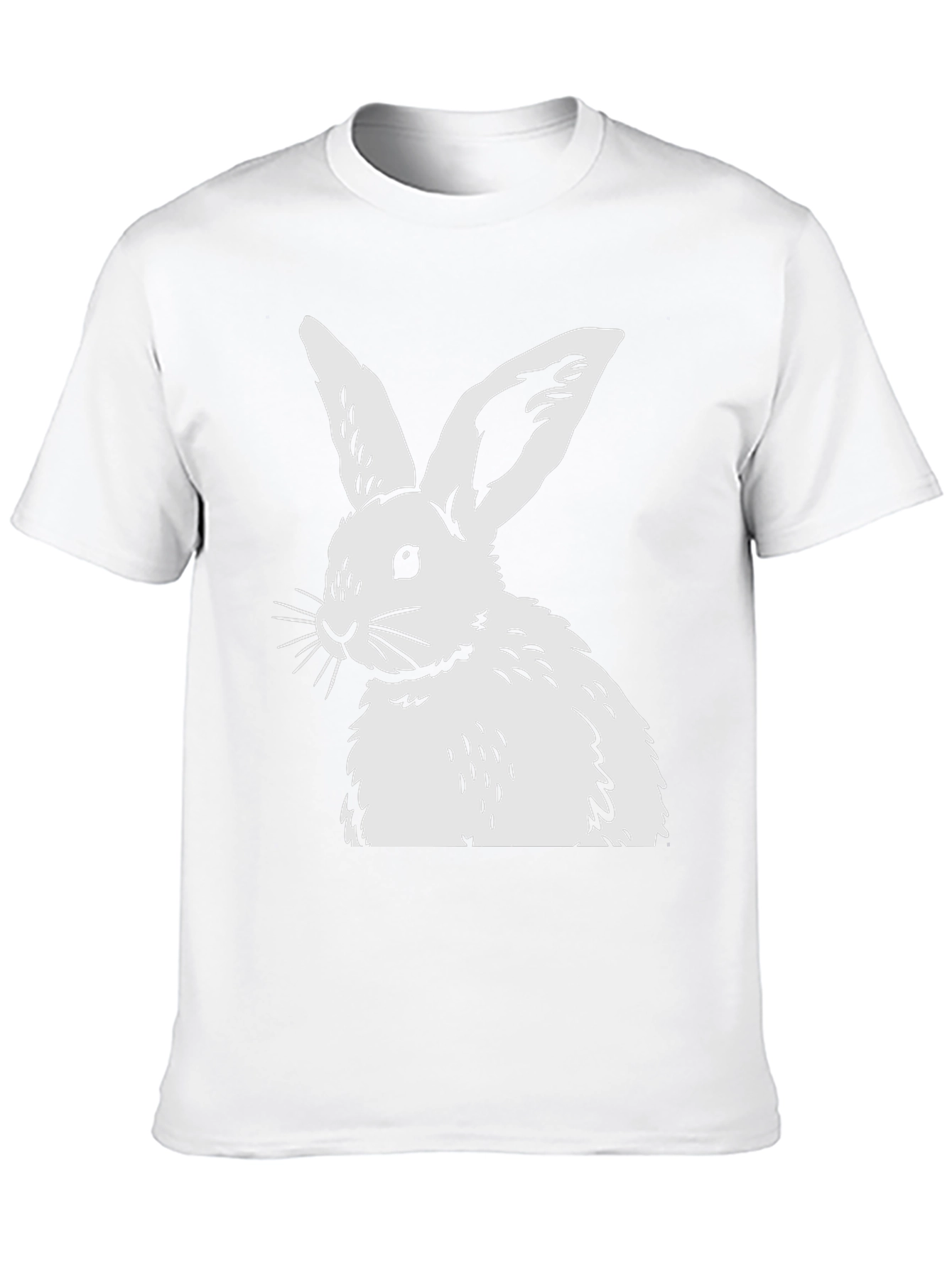 Rabbit Graphic Tee - Black Casual Top
