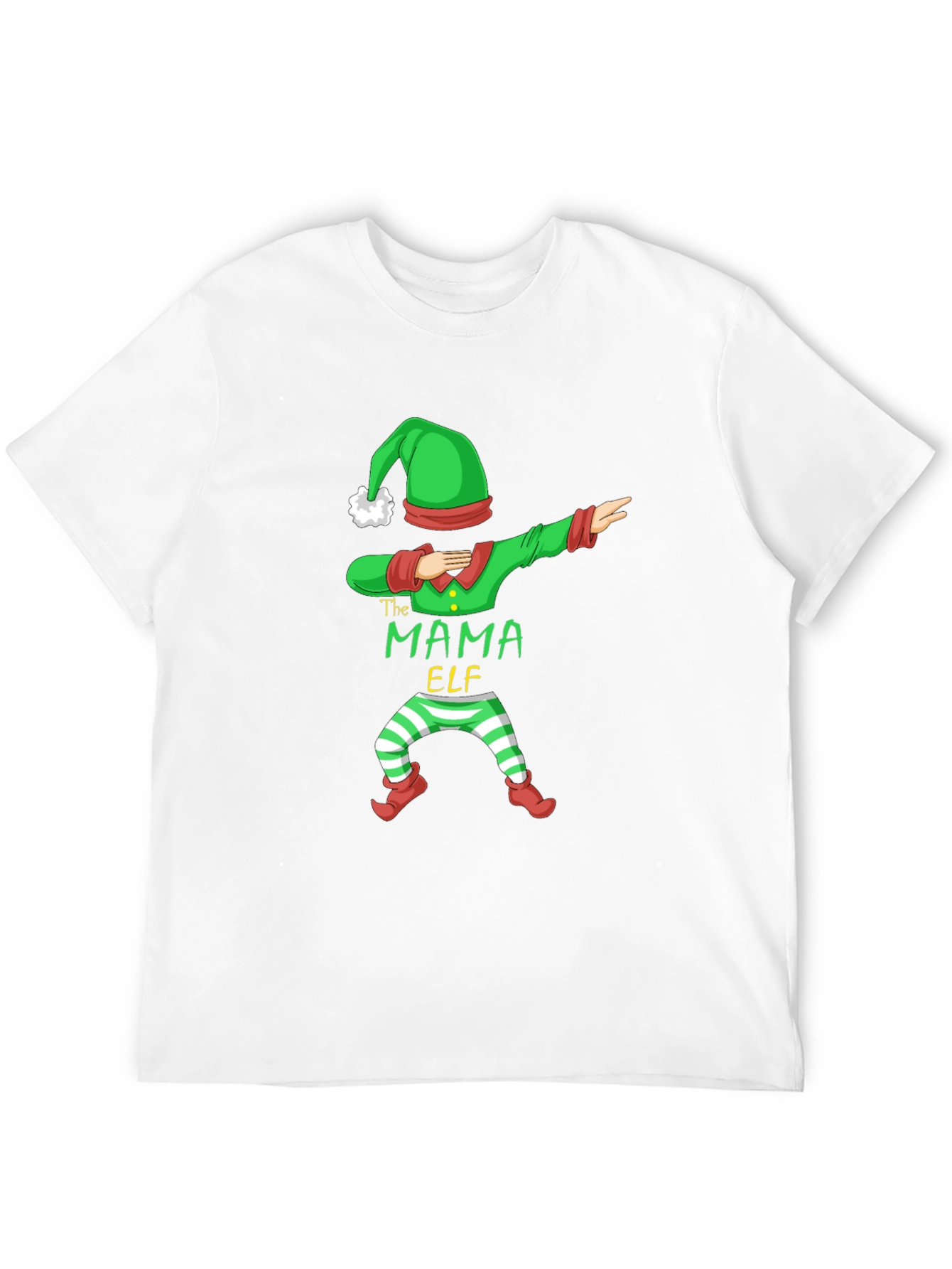 Mama Elf Dabbing Christmas T-Shirt