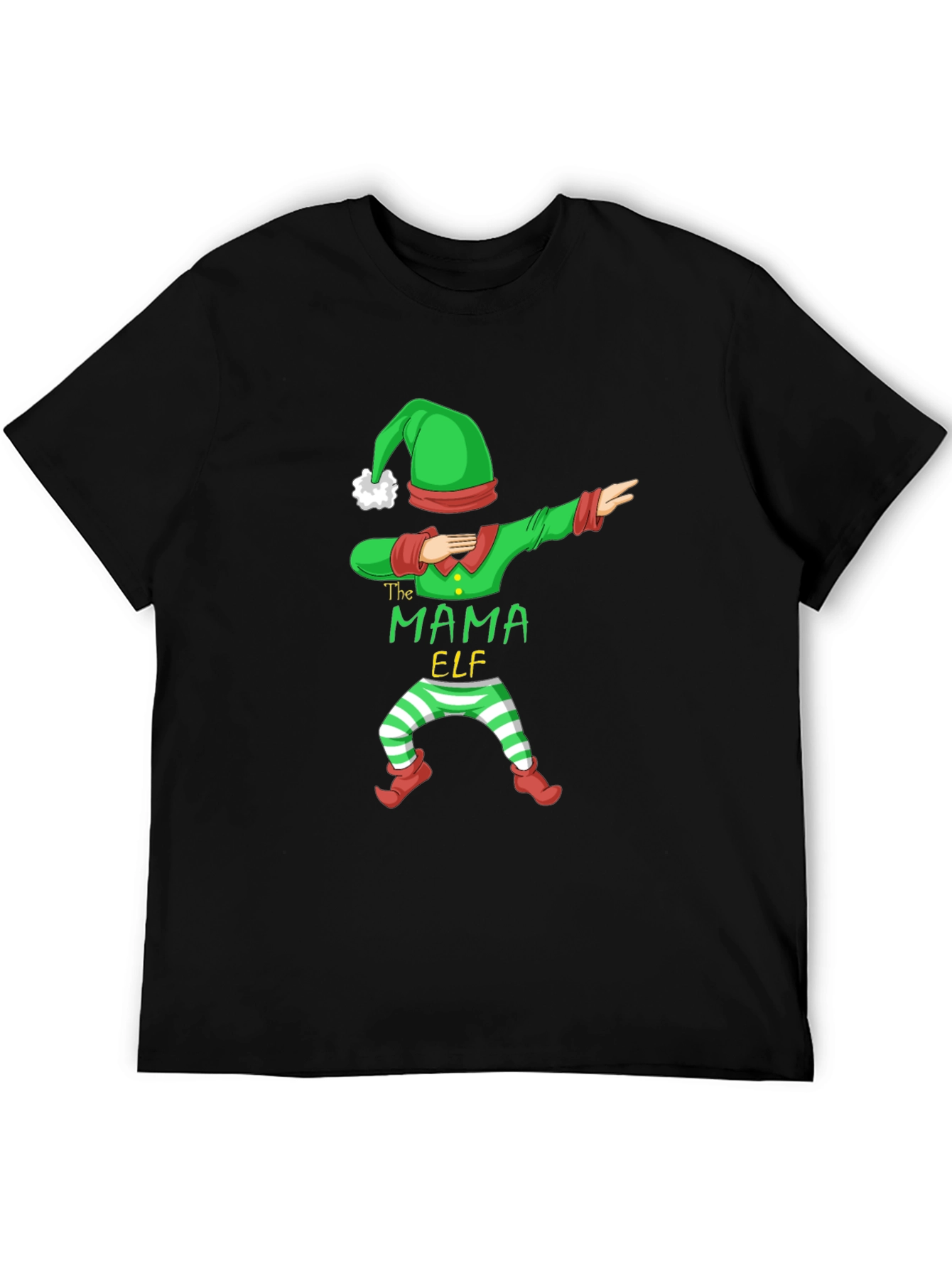 Mama Elf Dabbing Christmas T-Shirt