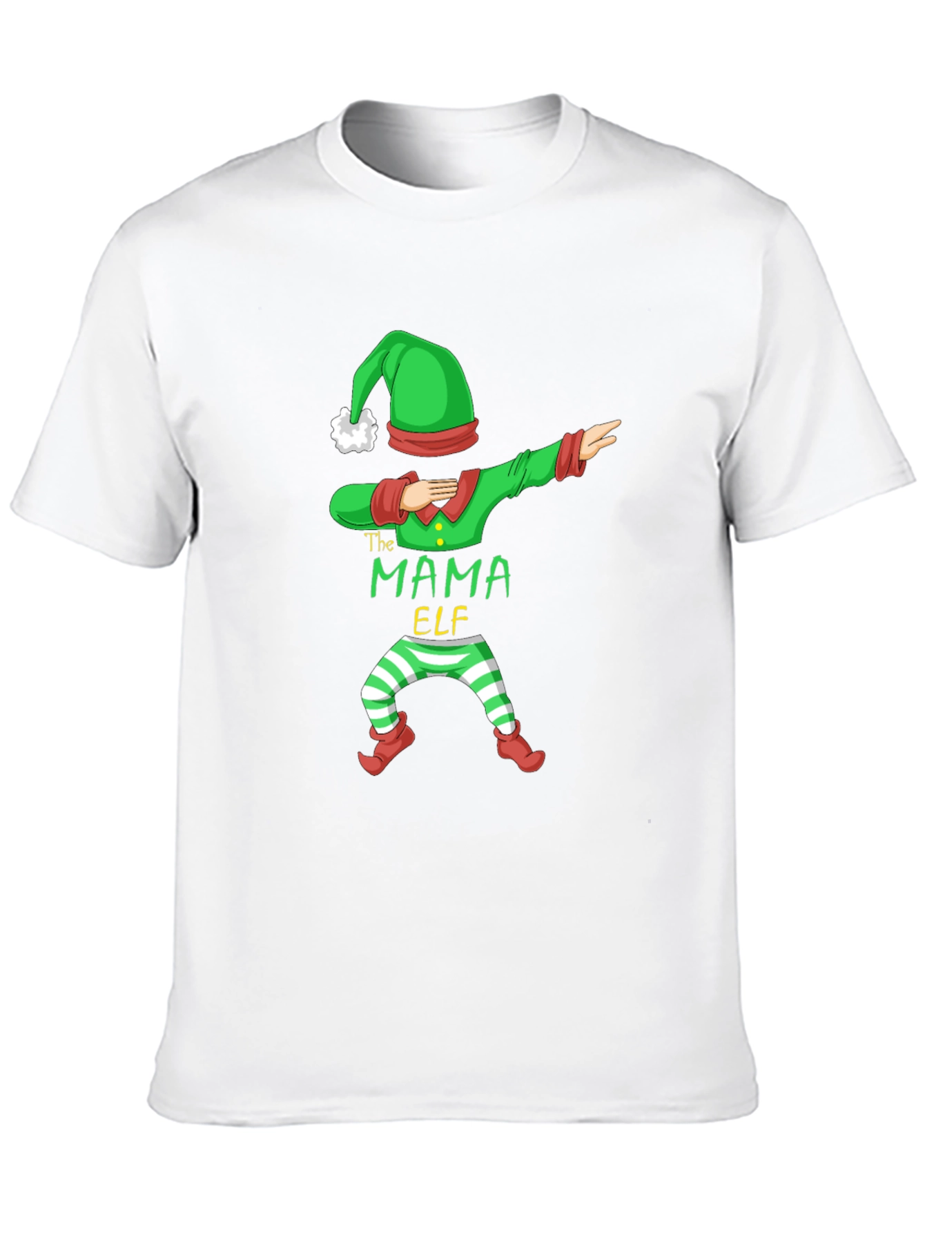 Mama Elf Dabbing Christmas T-Shirt