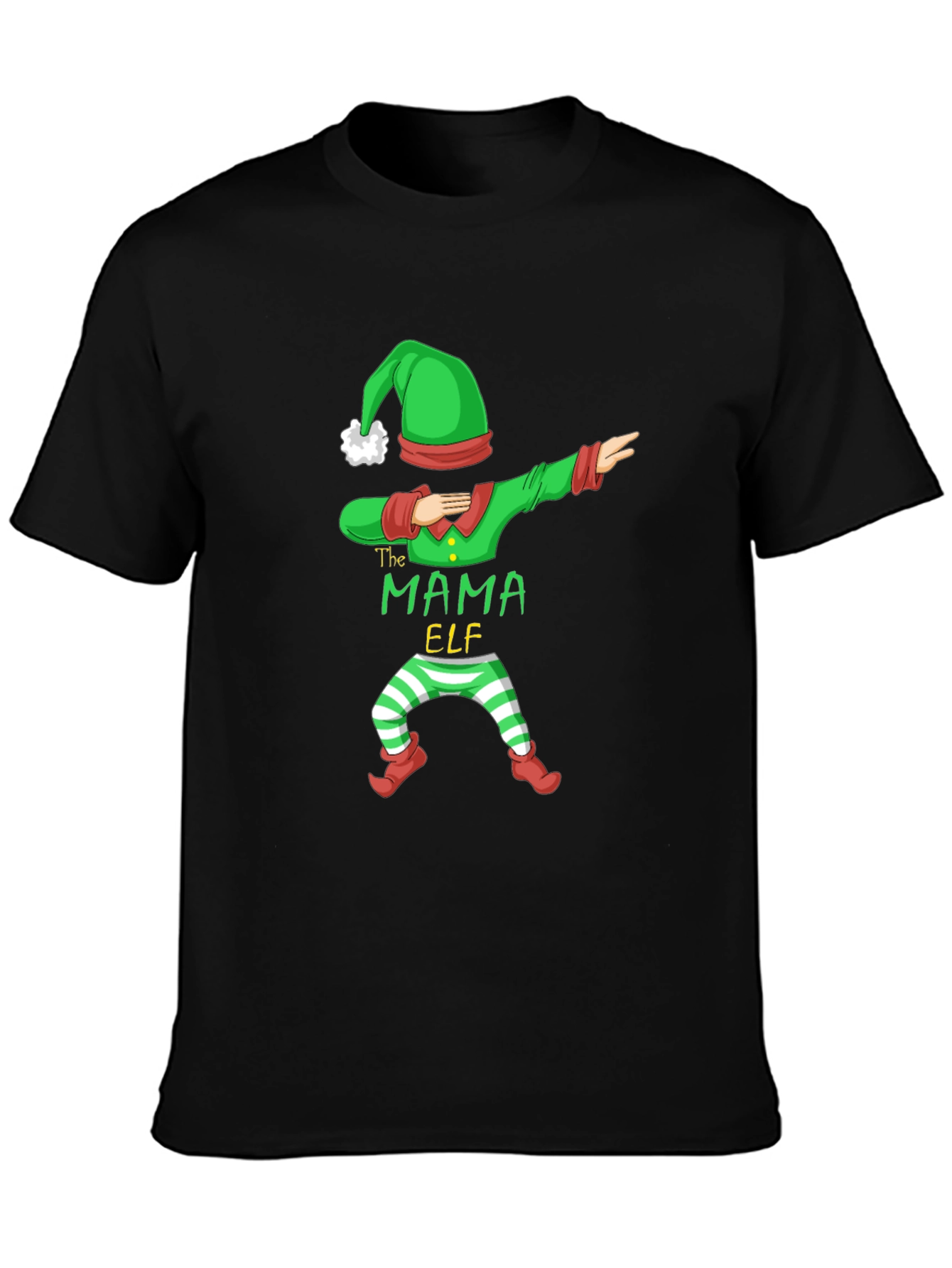 Mama Elf Dabbing Christmas T-Shirt