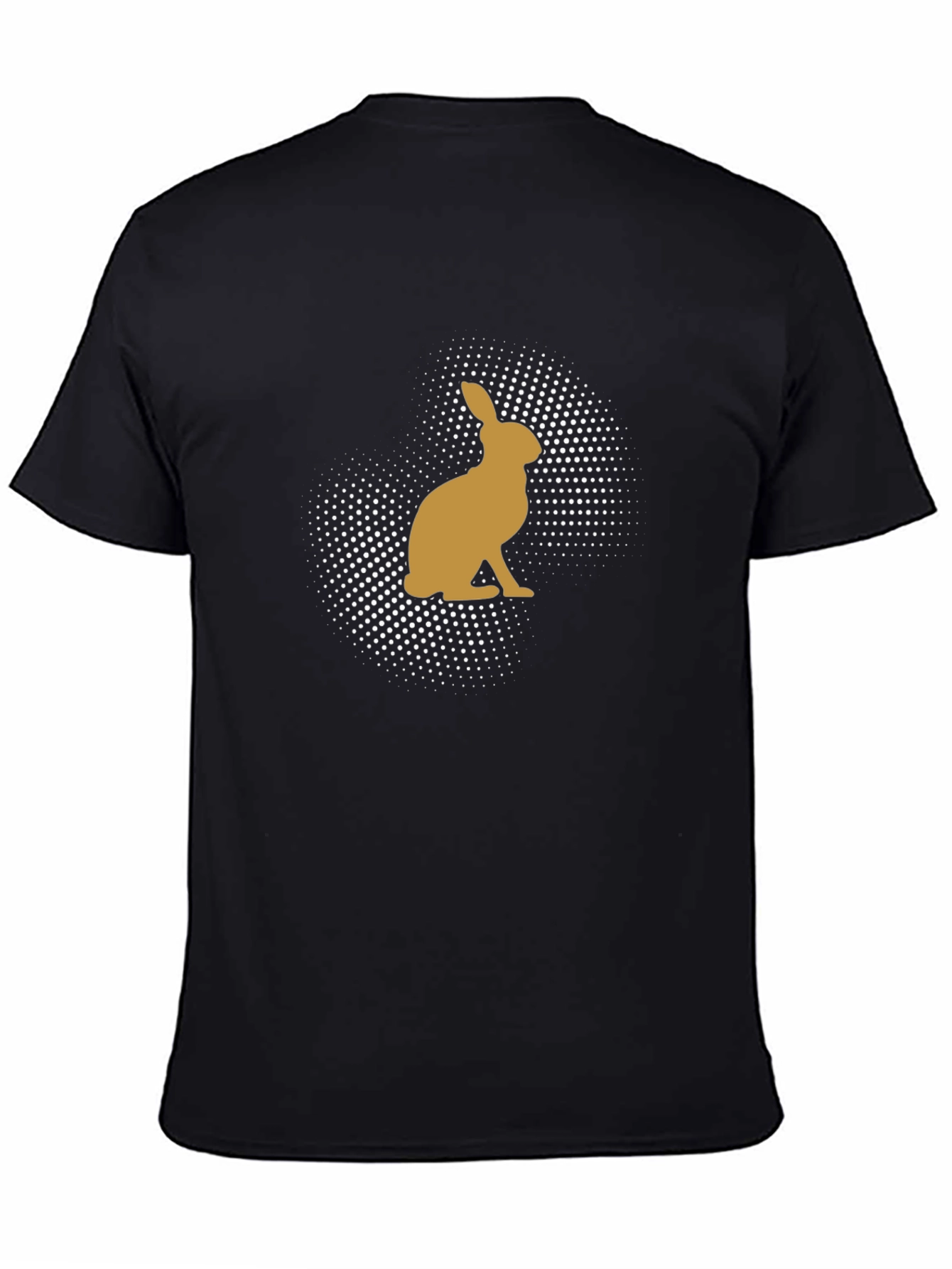Hare Silhouette Black T-Shirt