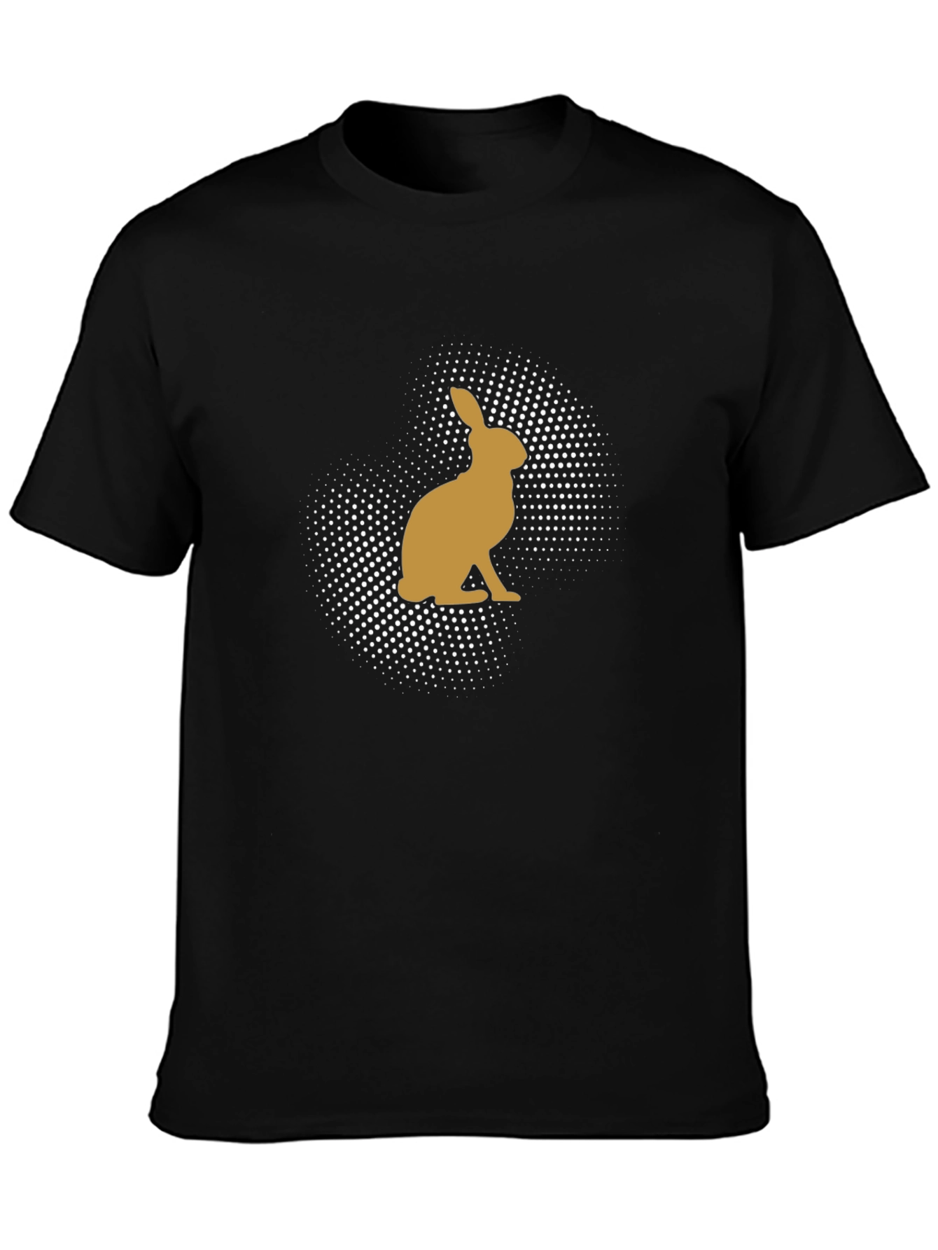 Hare Silhouette Black T-Shirt