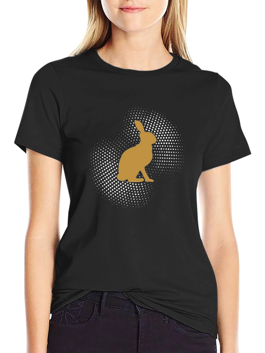 Hare Silhouette Black T-Shirt