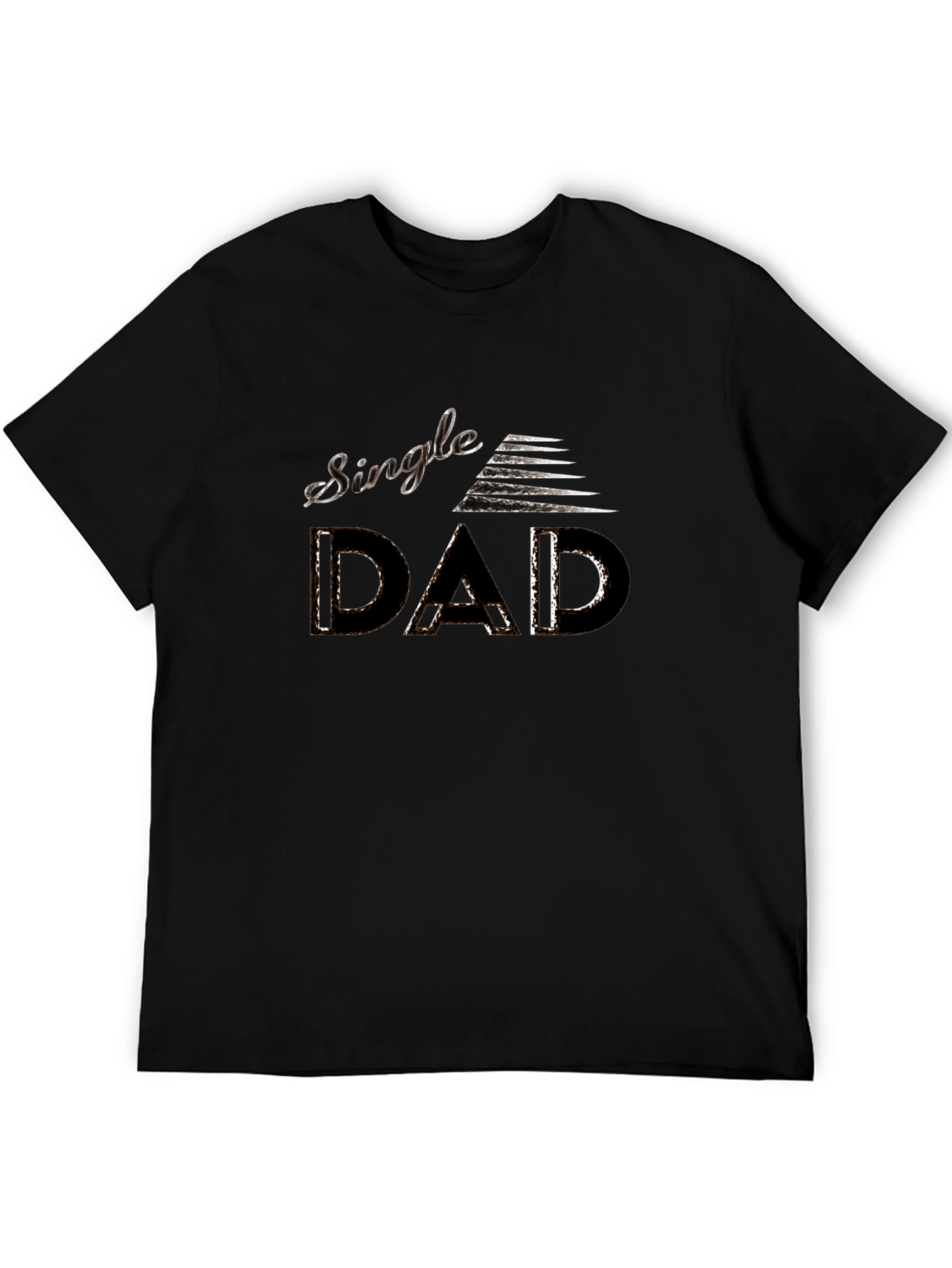 Single Dad Tee - Modern Graphic Print Mens T-Shirt