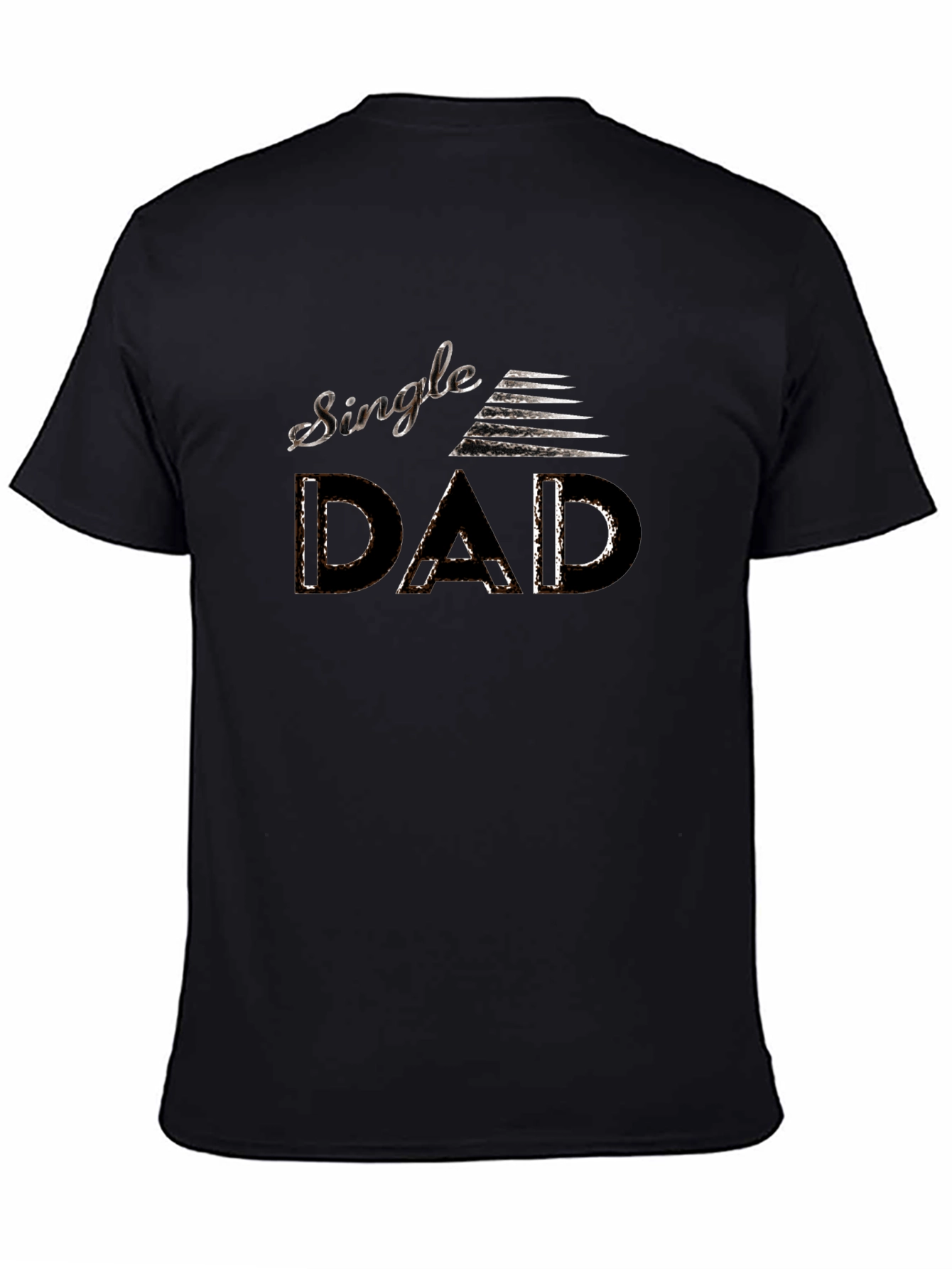 Single Dad Tee - Modern Graphic Print Mens T-Shirt