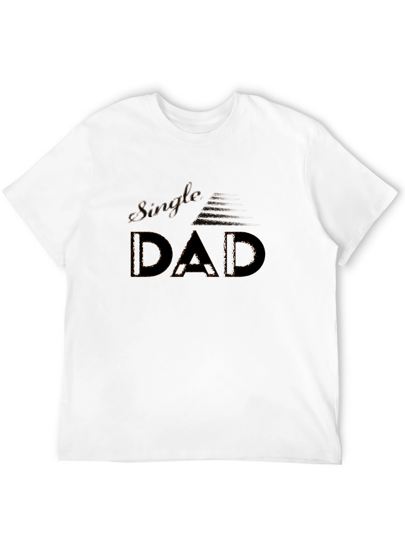 Single Dad Tee - Modern Graphic Print Mens T-Shirt