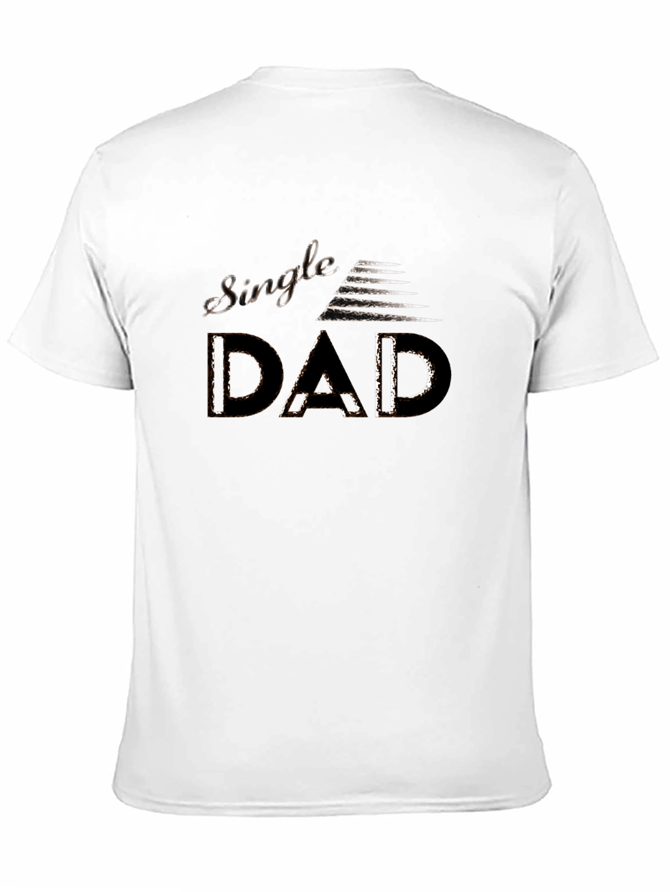 Single Dad Tee - Modern Graphic Print Mens T-Shirt