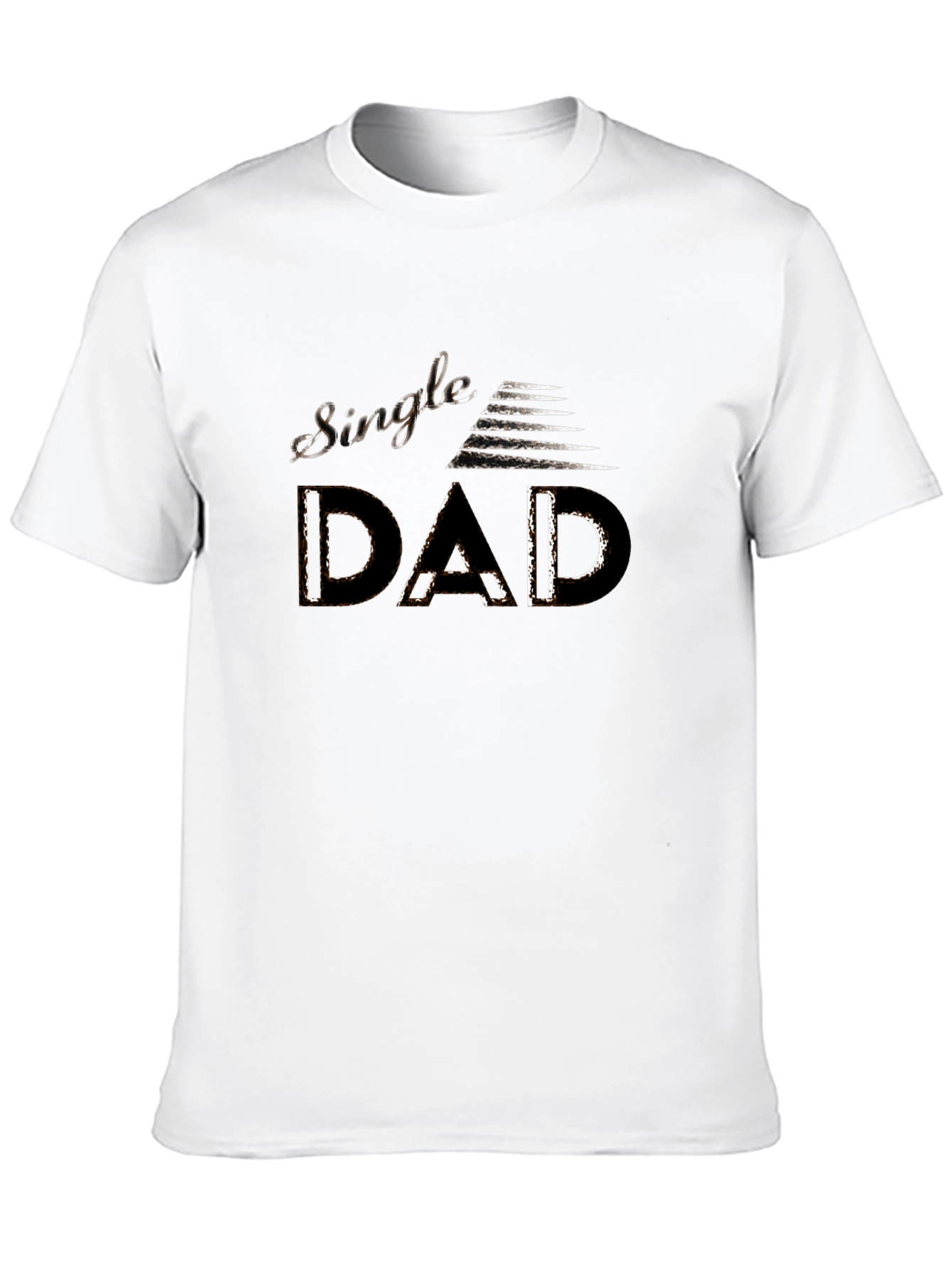 Single Dad Tee - Modern Graphic Print Mens T-Shirt