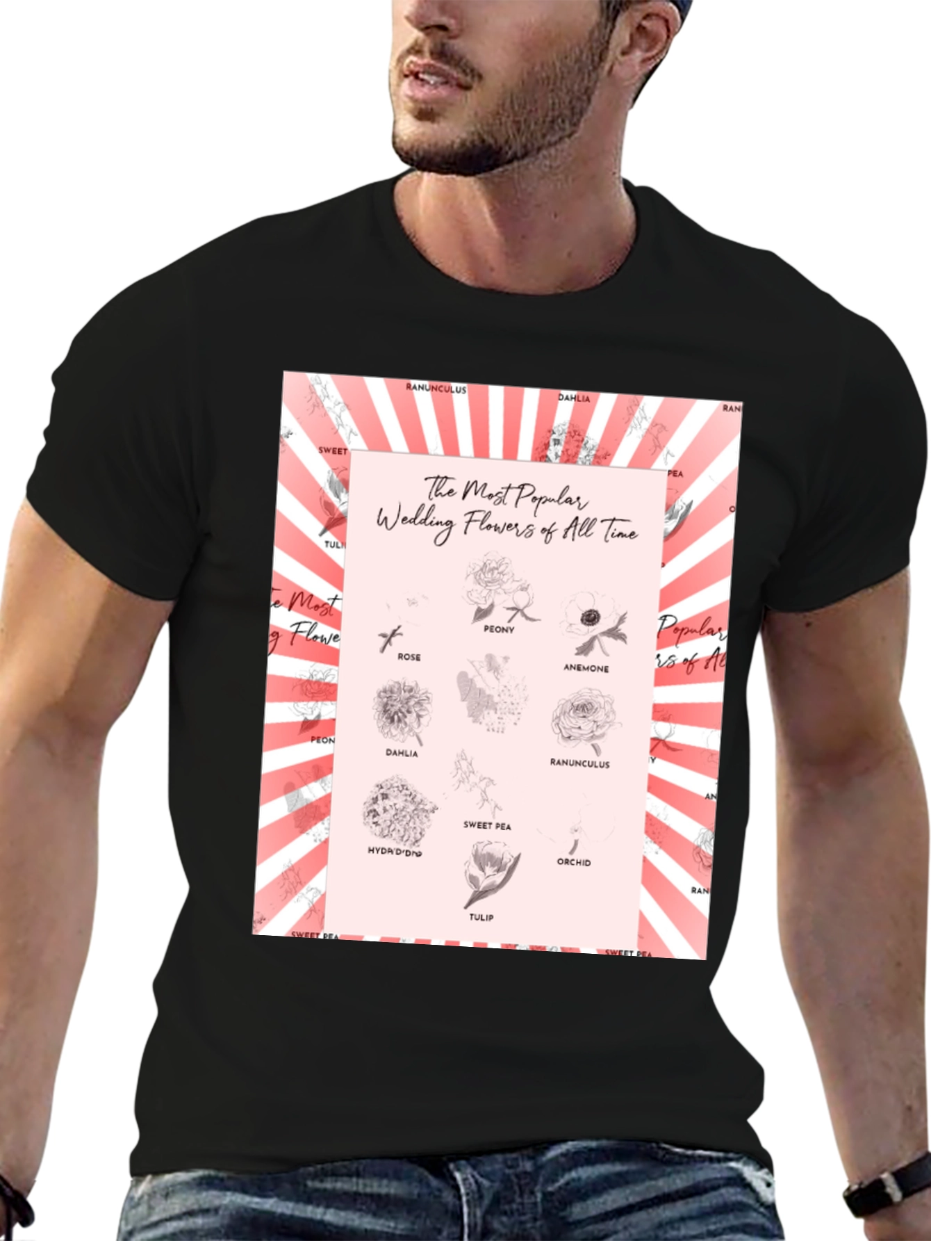 Wedding Flowers T-Shirt - Floral Design