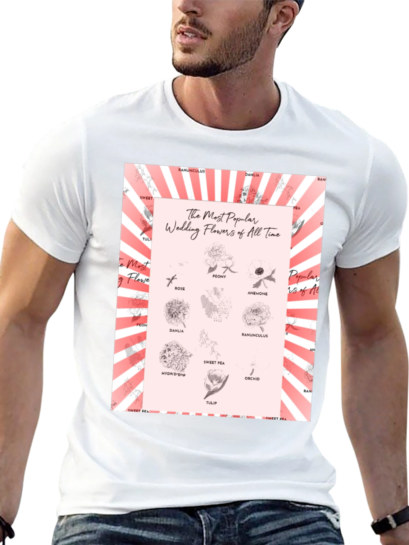Wedding Flowers T-Shirt - Floral Design