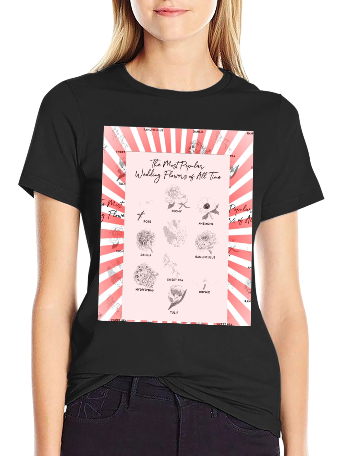 Wedding Flowers T-Shirt - Floral Design