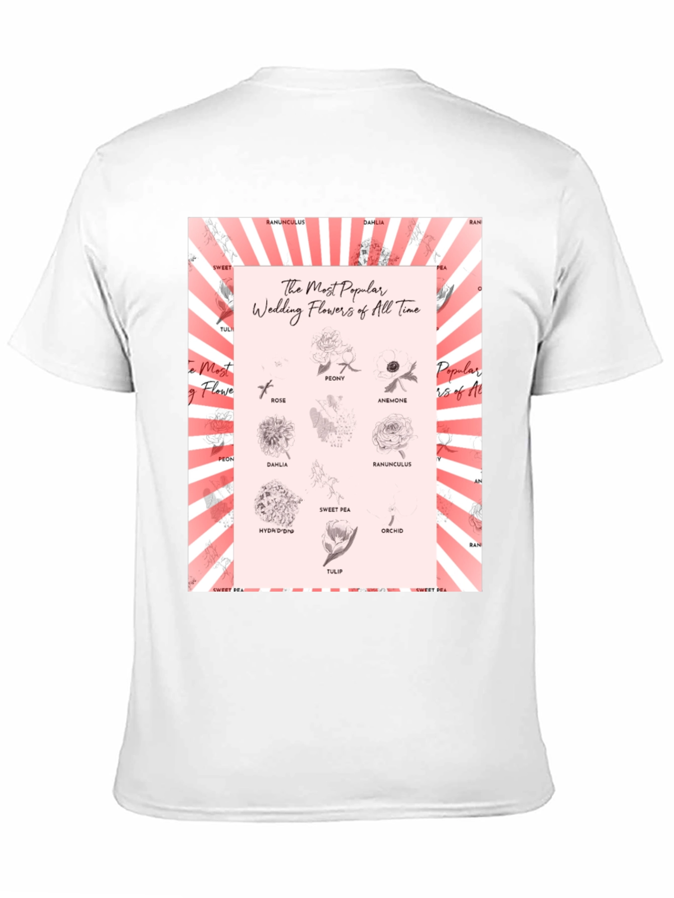 Wedding Flowers T-Shirt - Floral Design