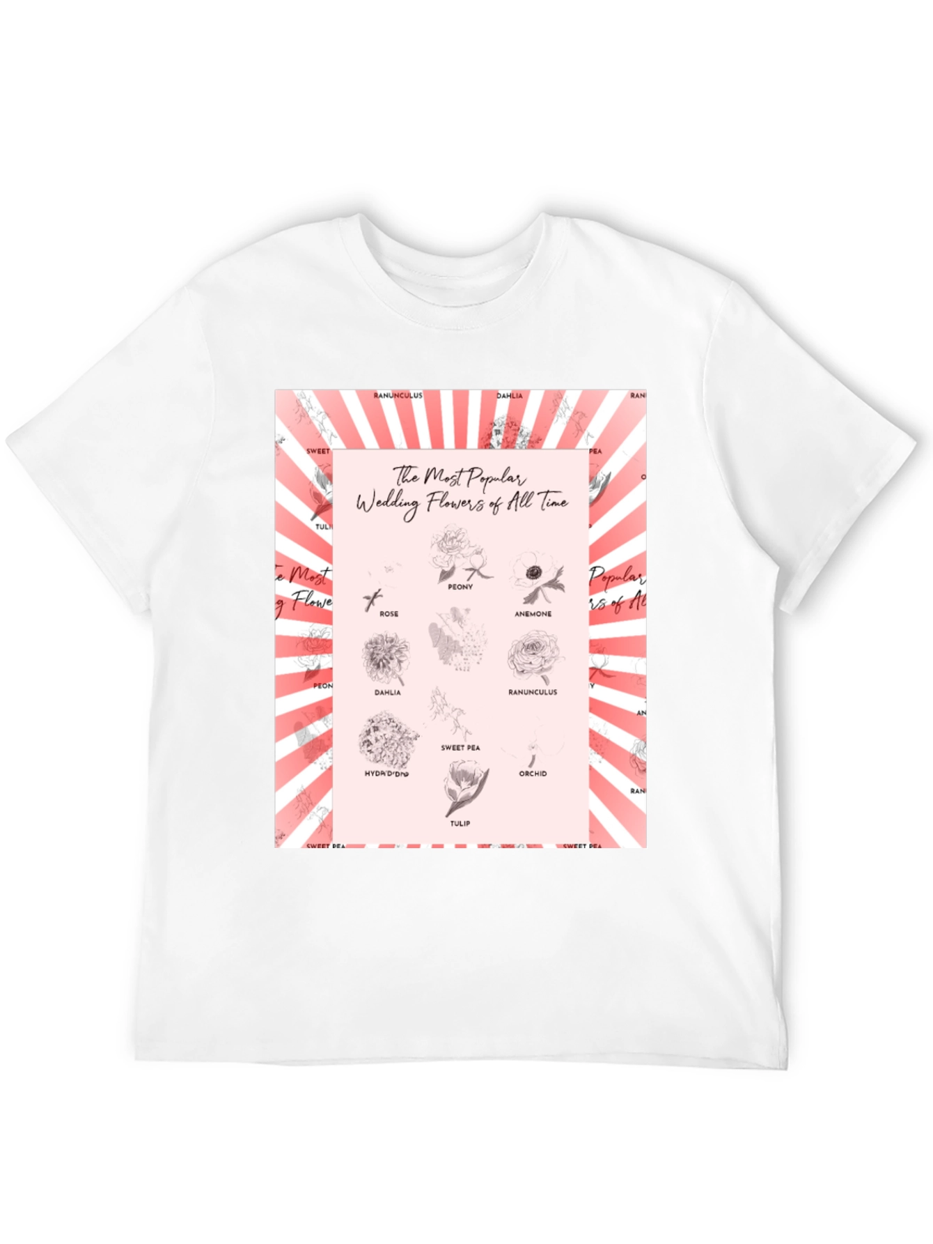 Wedding Flowers T-Shirt - Floral Design