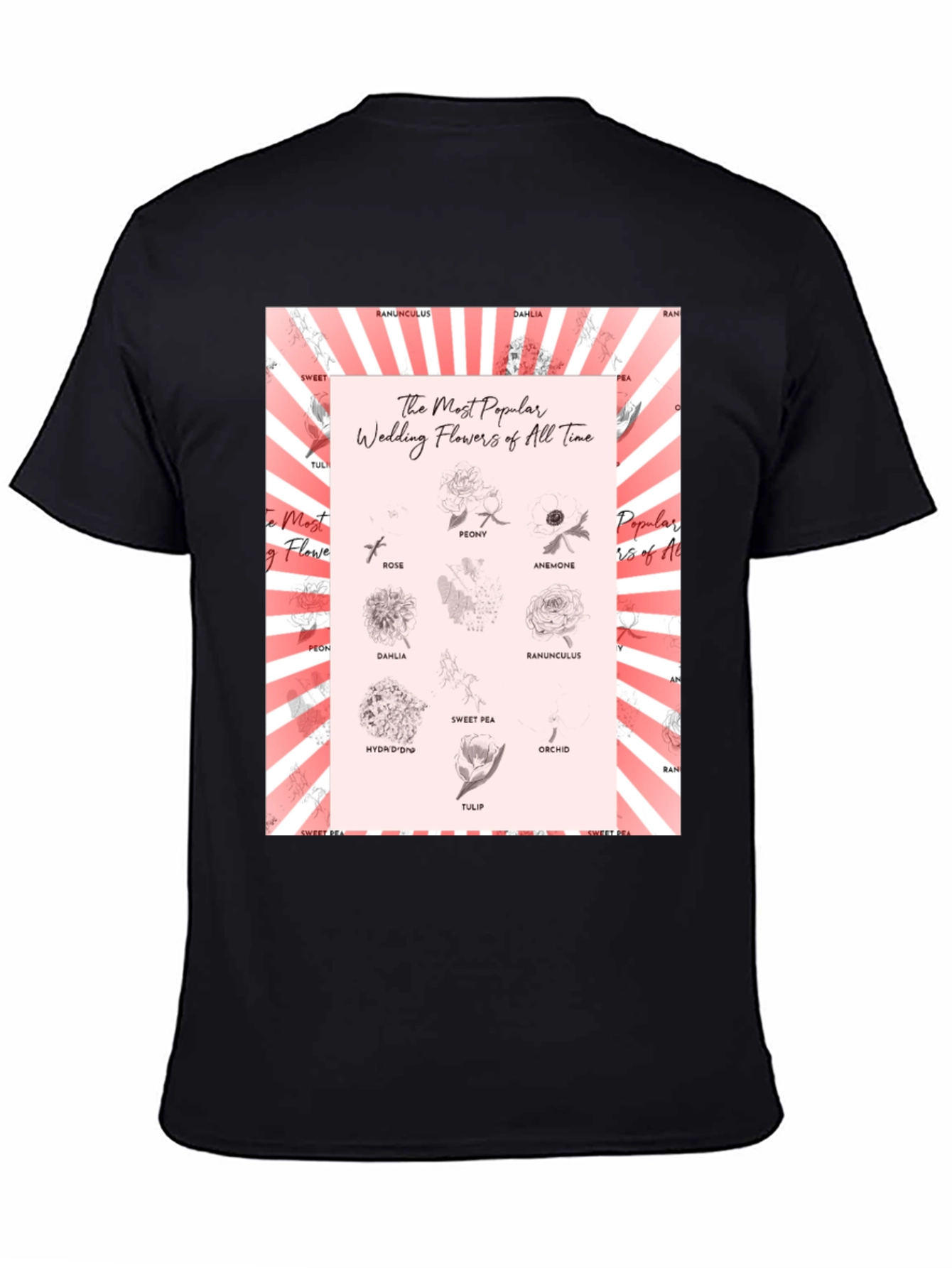 Wedding Flowers T-Shirt - Floral Design