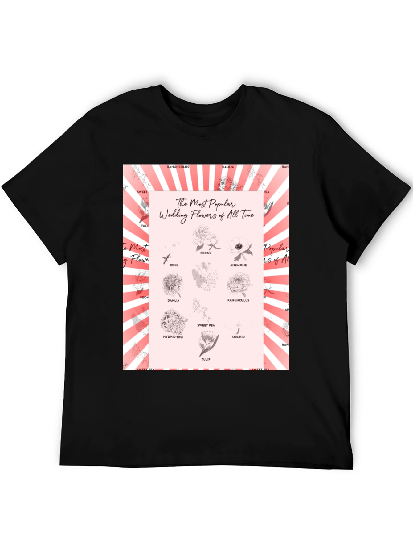 Wedding Flowers T-Shirt - Floral Design