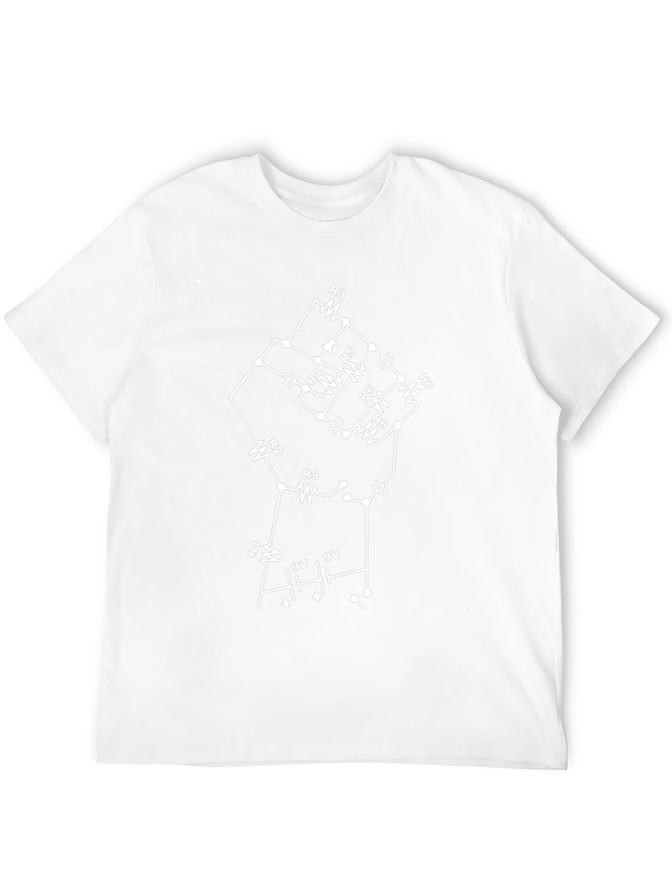 Circuit Fist T-Shirt - Black Geeky Tee