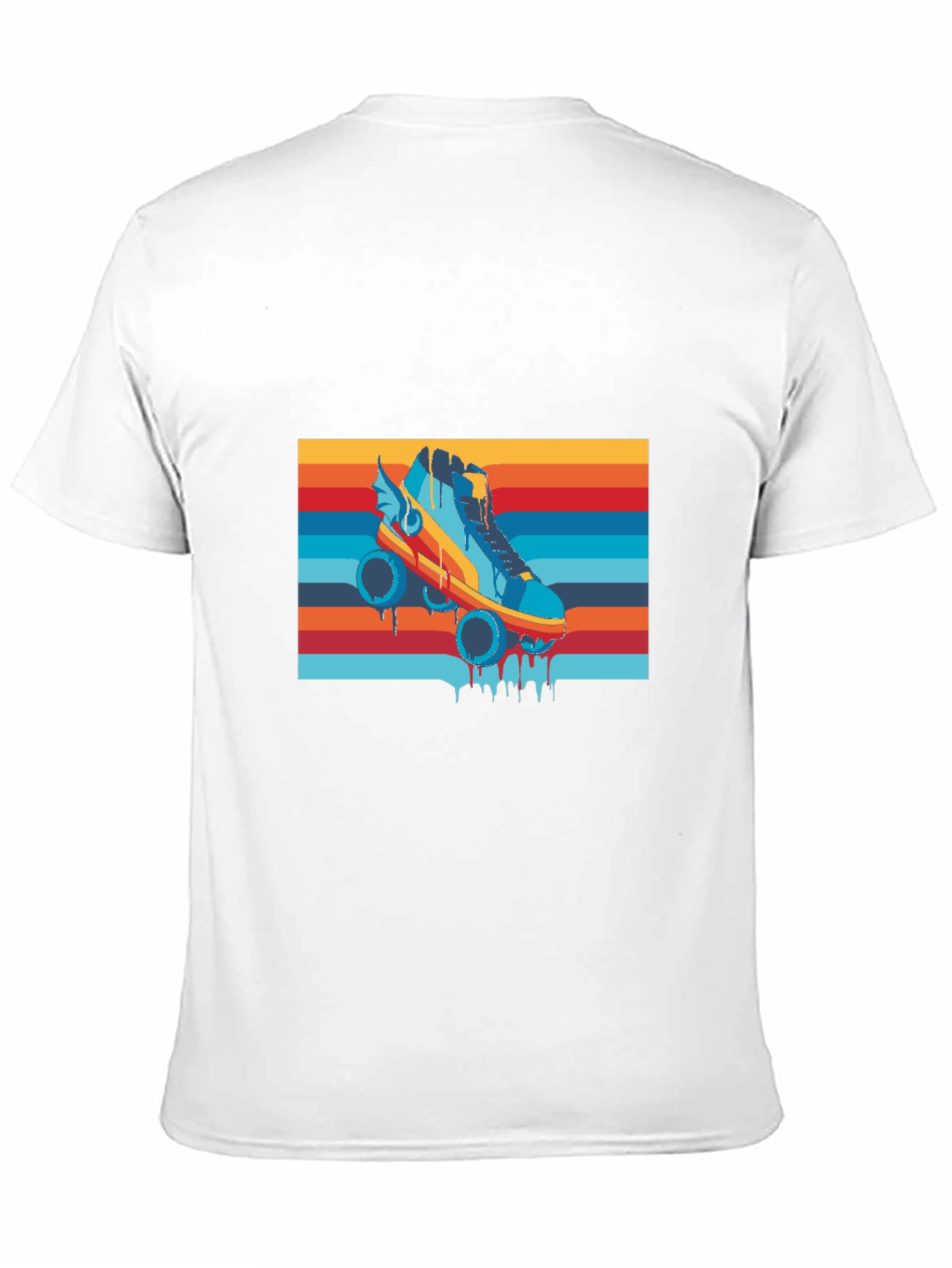 Retro Roller Skate T-Shirt - Cool Graphic Tee
