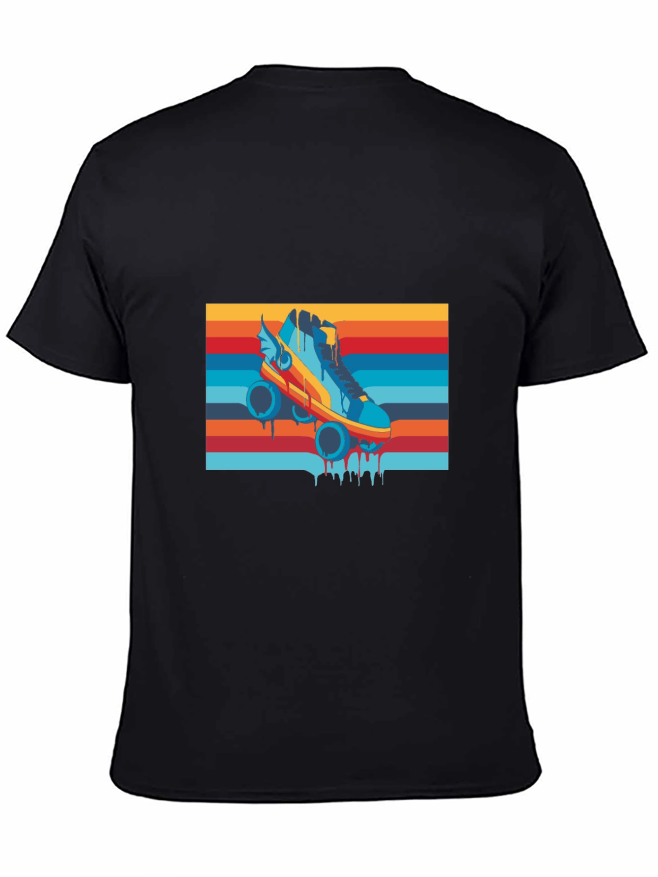 Retro Roller Skate T-Shirt - Cool Graphic Tee