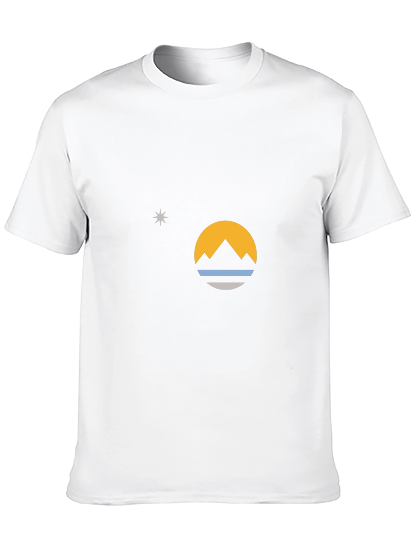 Mountain & Star Graphic Black T-Shirt