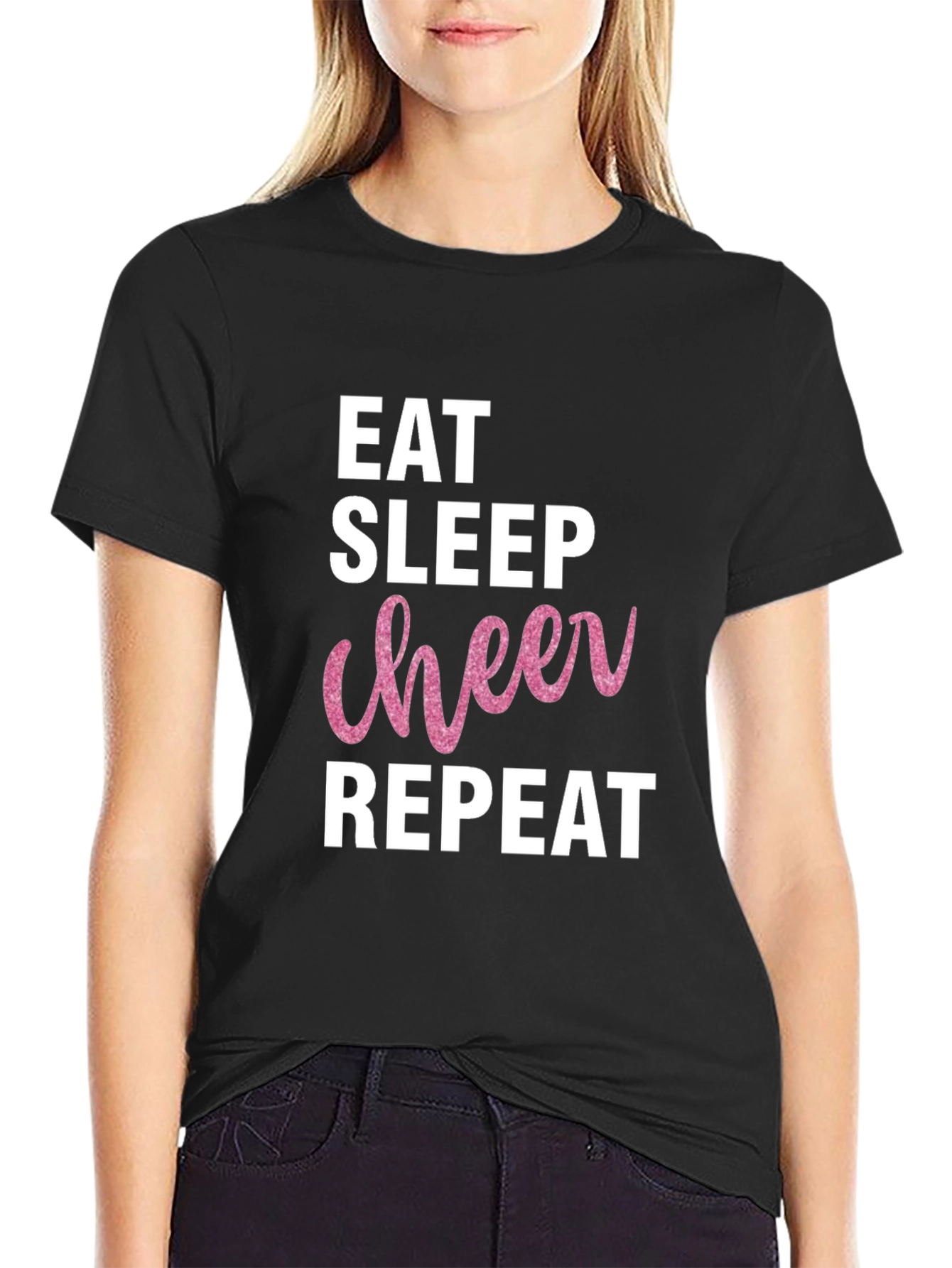 Eat Sleep Cheer Repeat T-Shirt