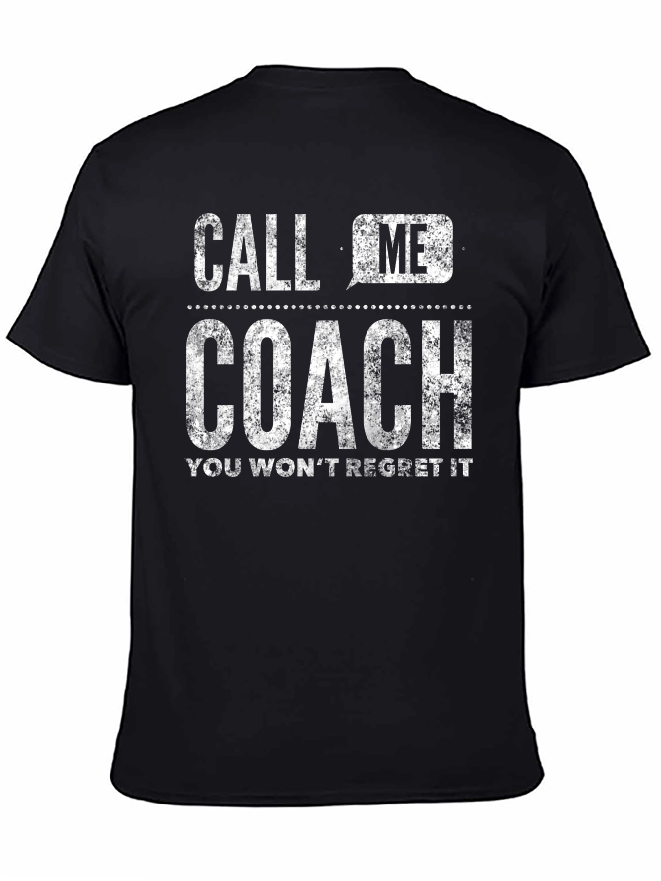 Call Me Coach T-Shirt - Distressed Graphic Tee