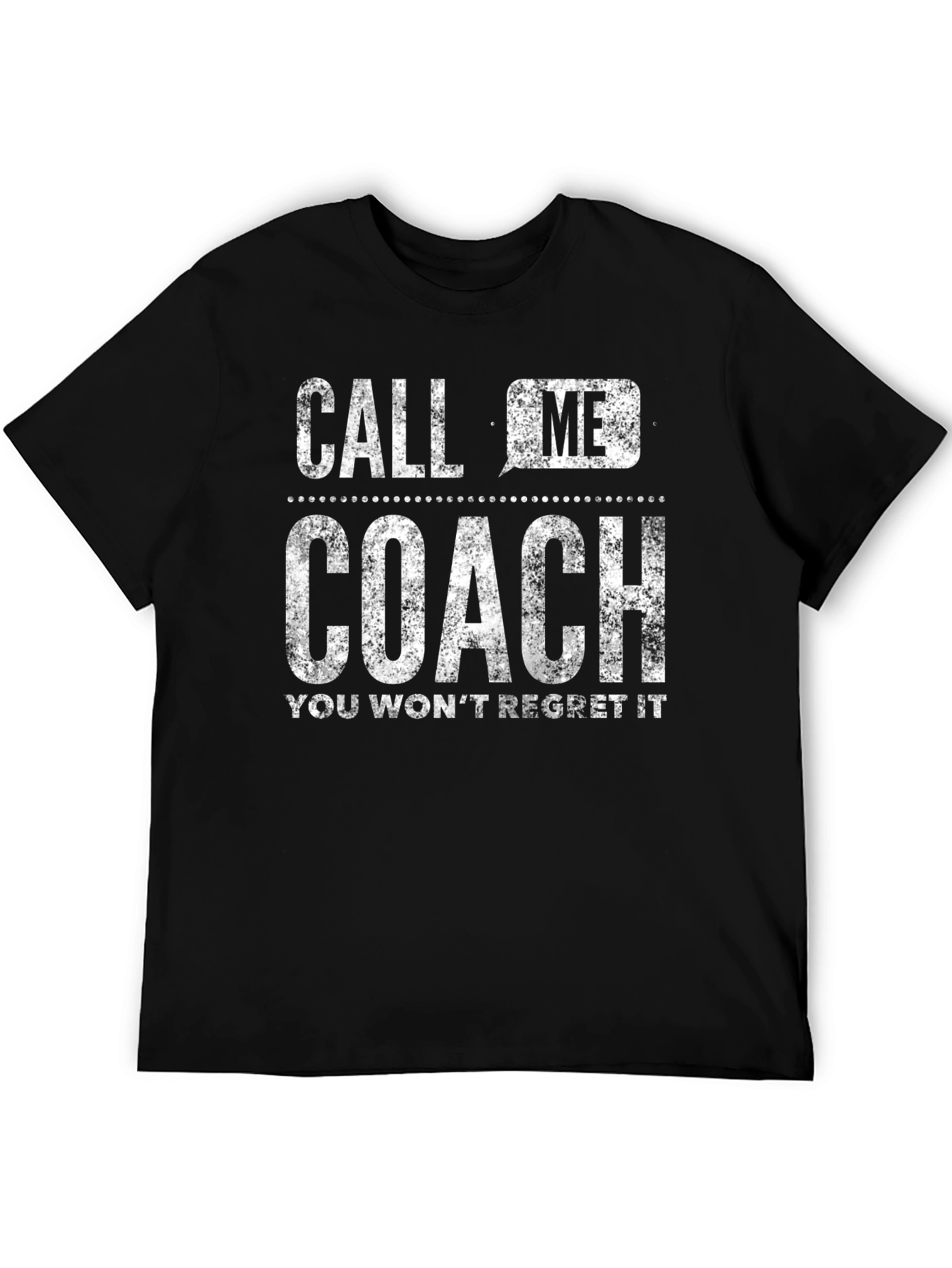 Call Me Coach T-Shirt - Distressed Graphic Tee