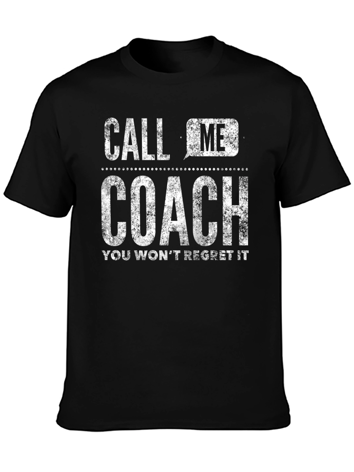 Call Me Coach T-Shirt - Distressed Graphic Tee