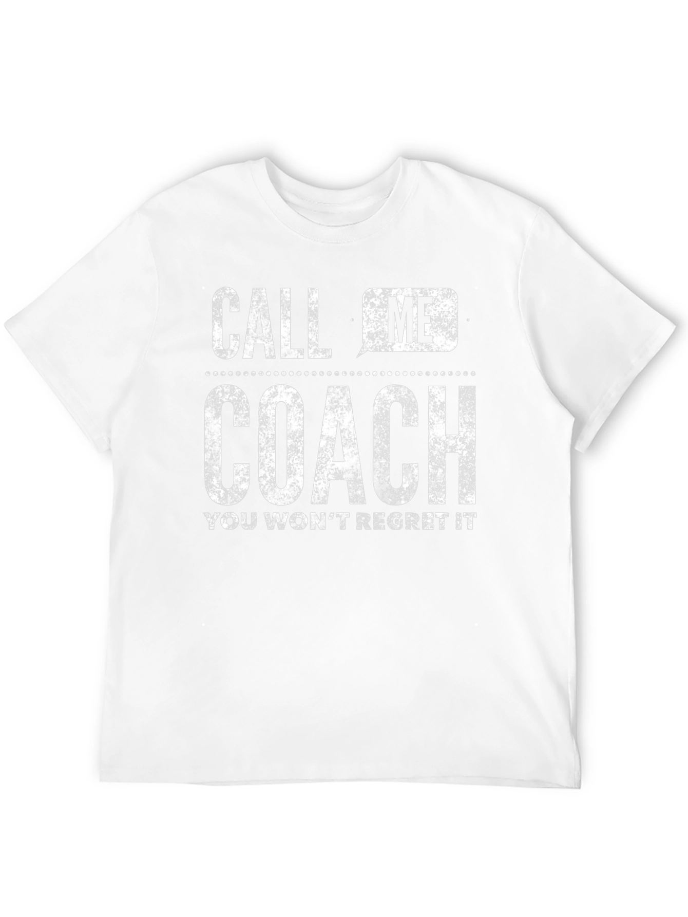 Call Me Coach T-Shirt - Distressed Graphic Tee